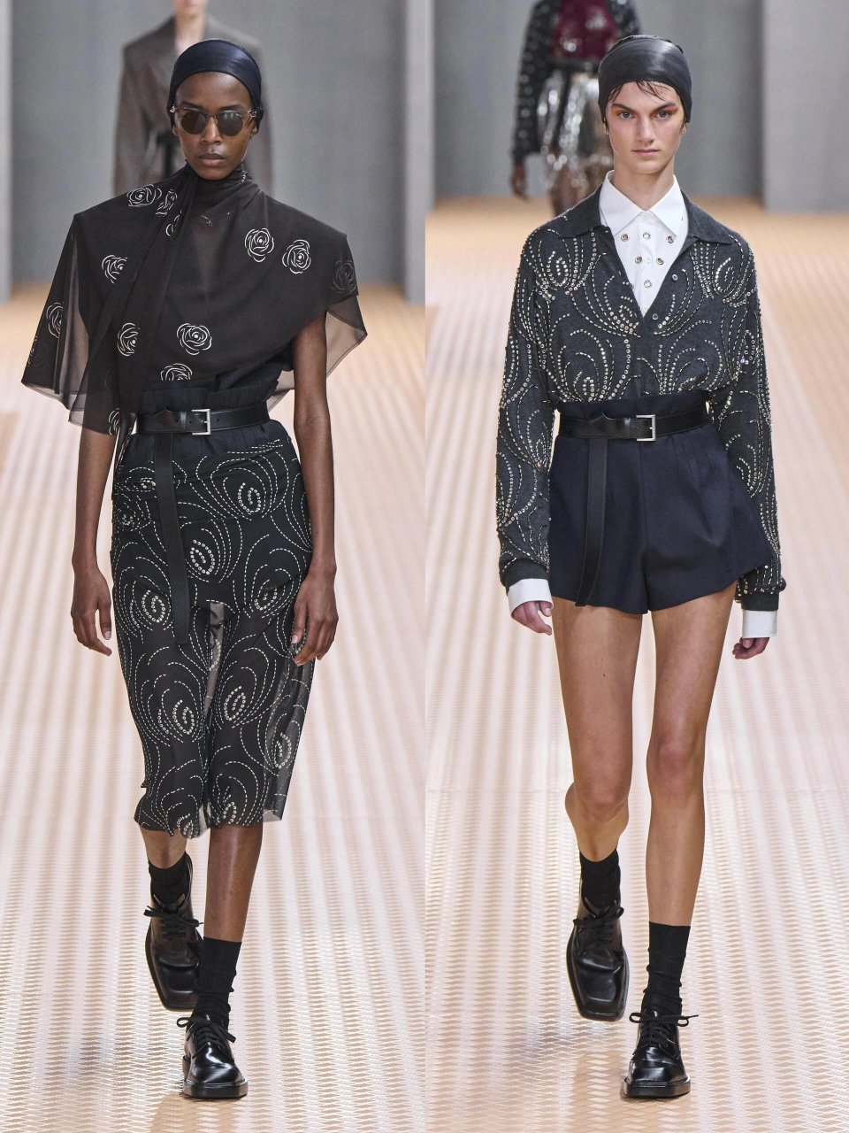 prada  春夏系列  这场春夏女装时装秀肯定非常精彩 流动的"建筑感"