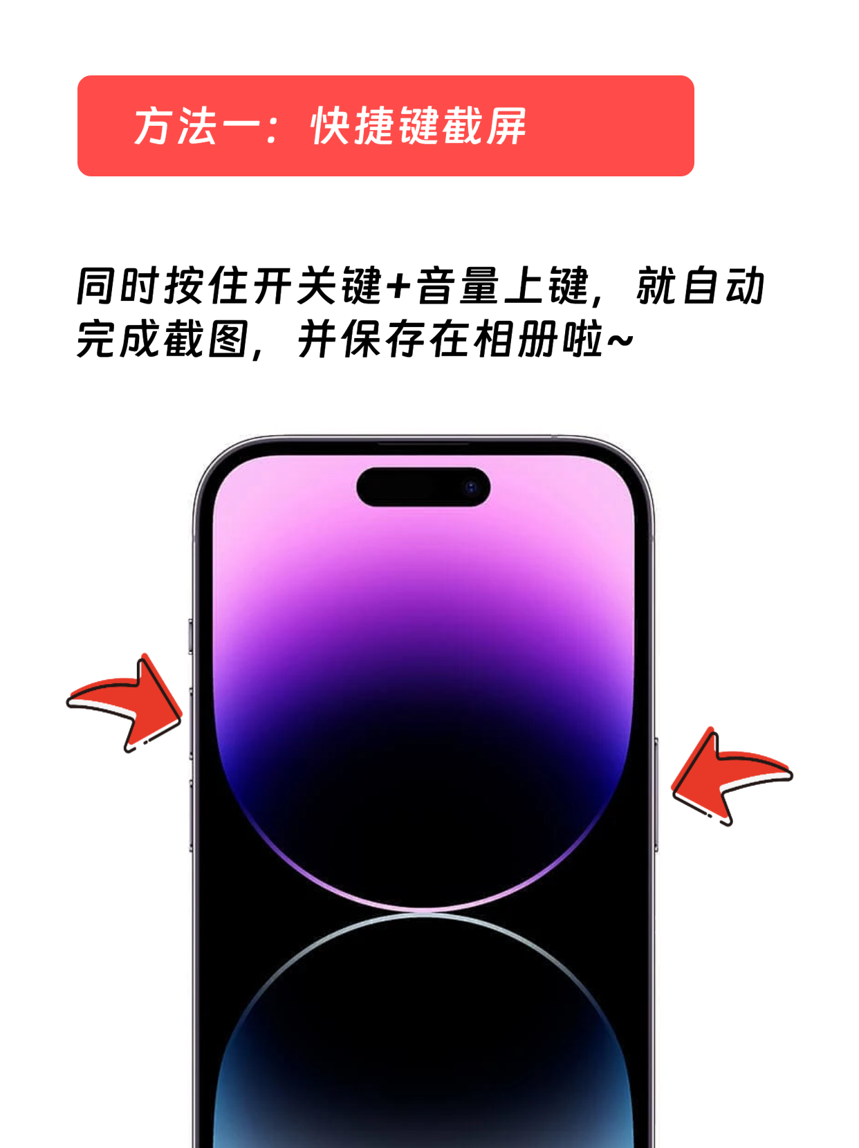 iphone苹果手机怎么快速截图?