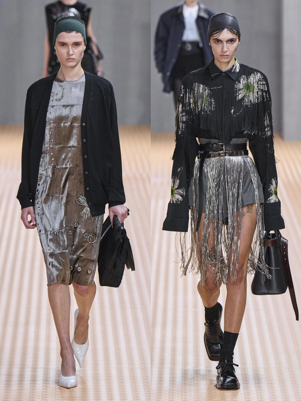 prada  春夏系列  这场春夏女装时装秀肯定非常精彩 流动的"建筑感"