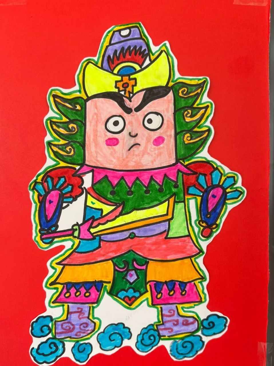 门神简笔画 极简 小学生  门神简笔画有助于培养小学生的美术