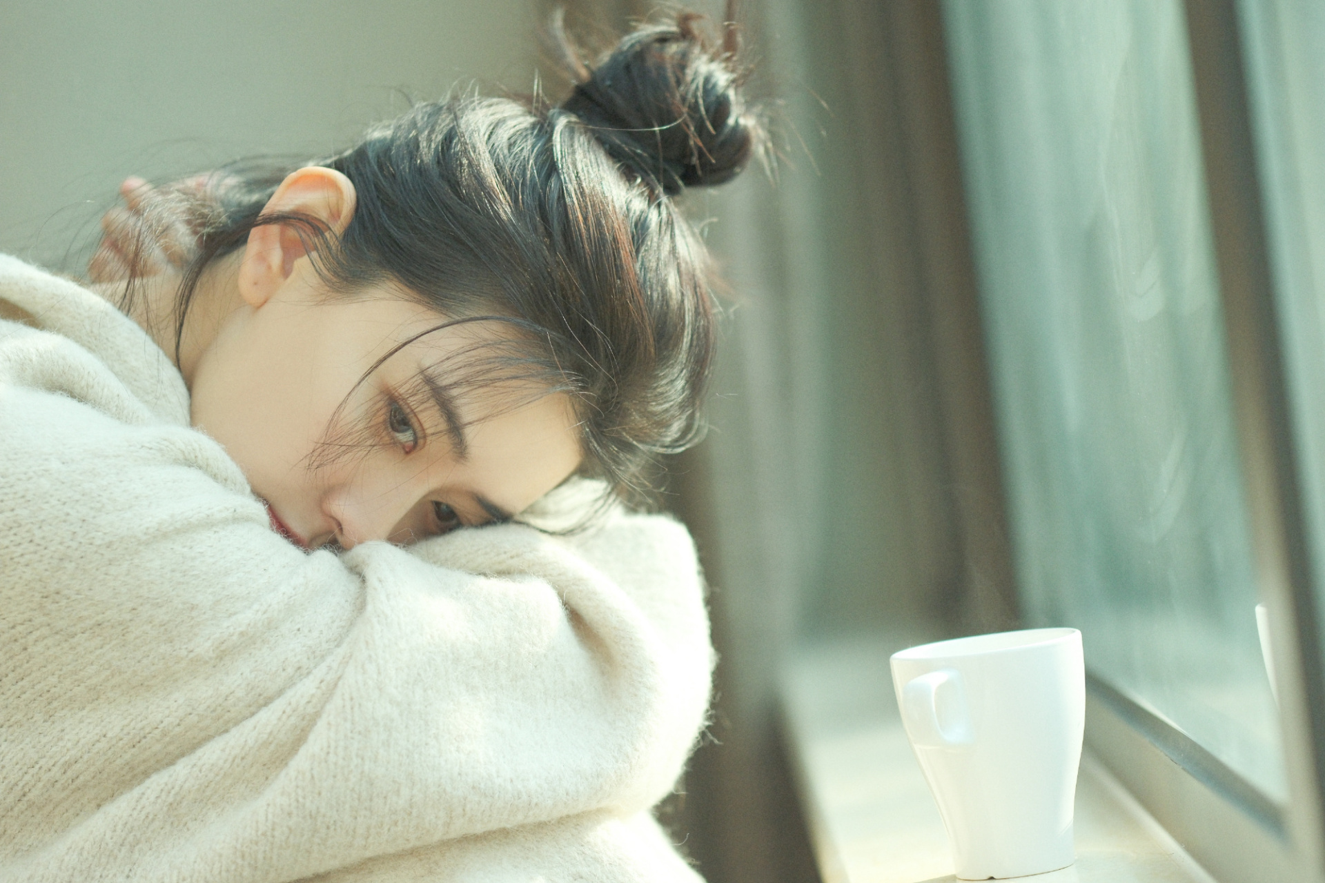 梁洁:冬日里的小精灵 #梁洁