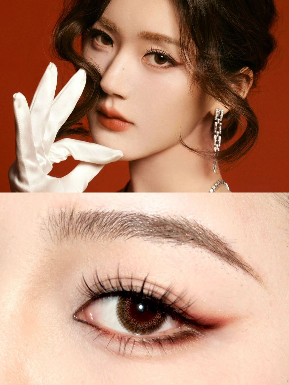 赵露思仿妆 复古俏皮波点女郎眼妆 这套波点复古妆搭配俏皮小卷毛!