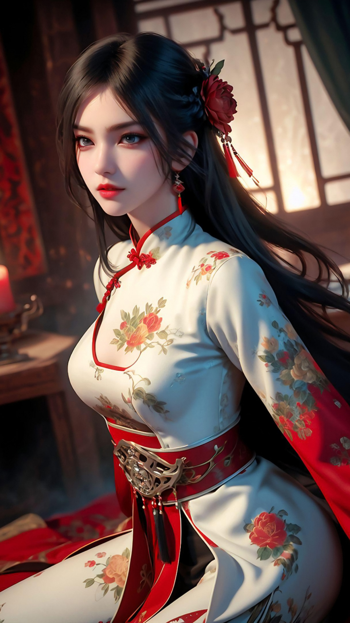 国漫女神|《元龙》阿七ai高清手机壁纸分享:为了报仇三番四次刺杀王胜