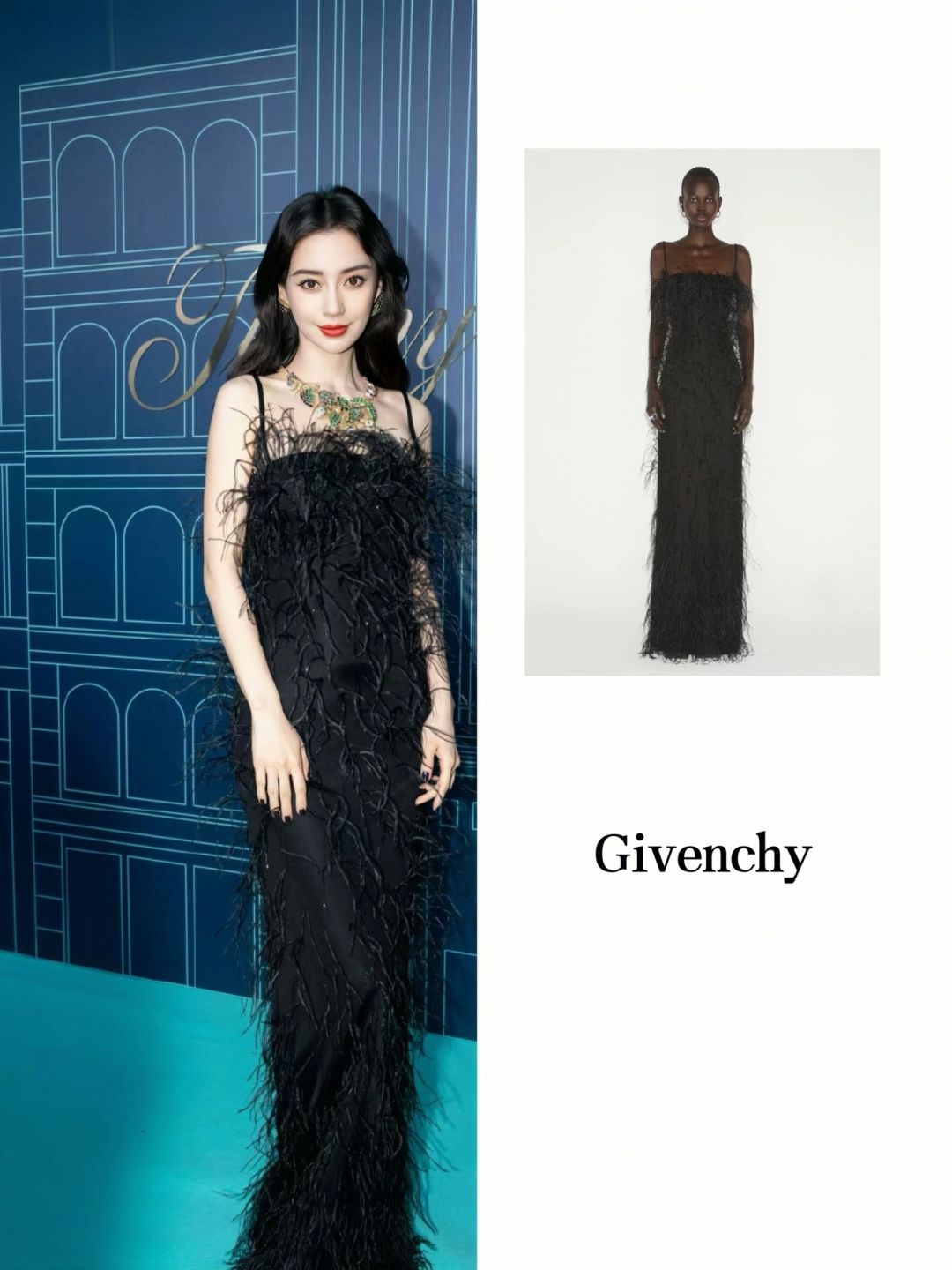 angelababy 身穿 marchesagivenchyalessandra rich 三套高定礼服