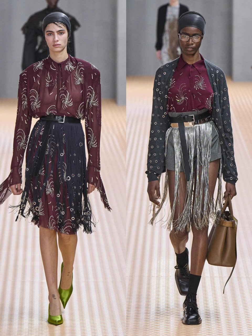 prada  春夏系列  这场春夏女装时装秀肯定非常精彩 流动的"建筑感"