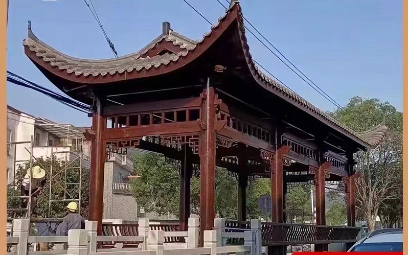 庭院木质长廊-美观实用