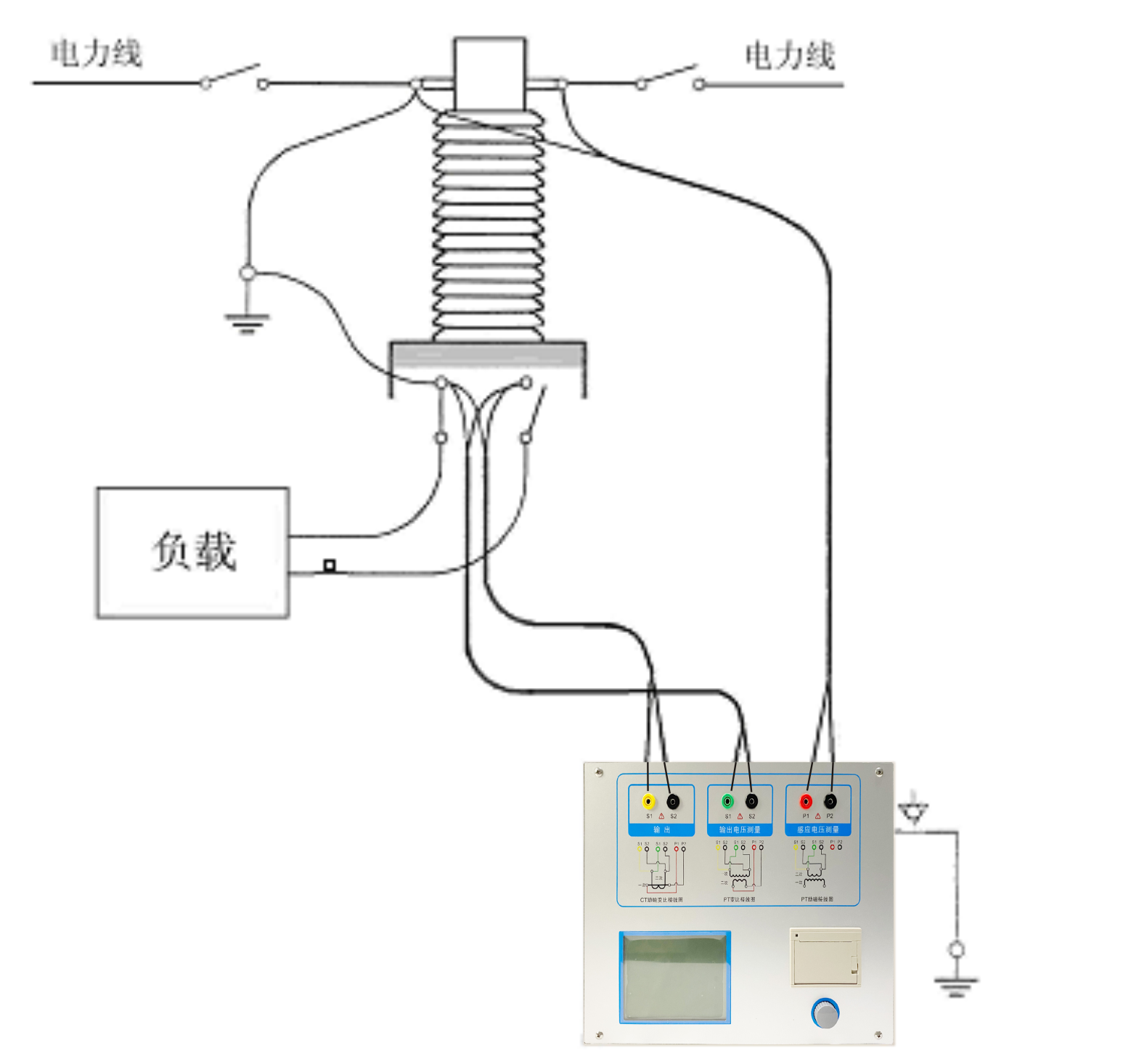 变频互感器测试仪ct测试接线方法