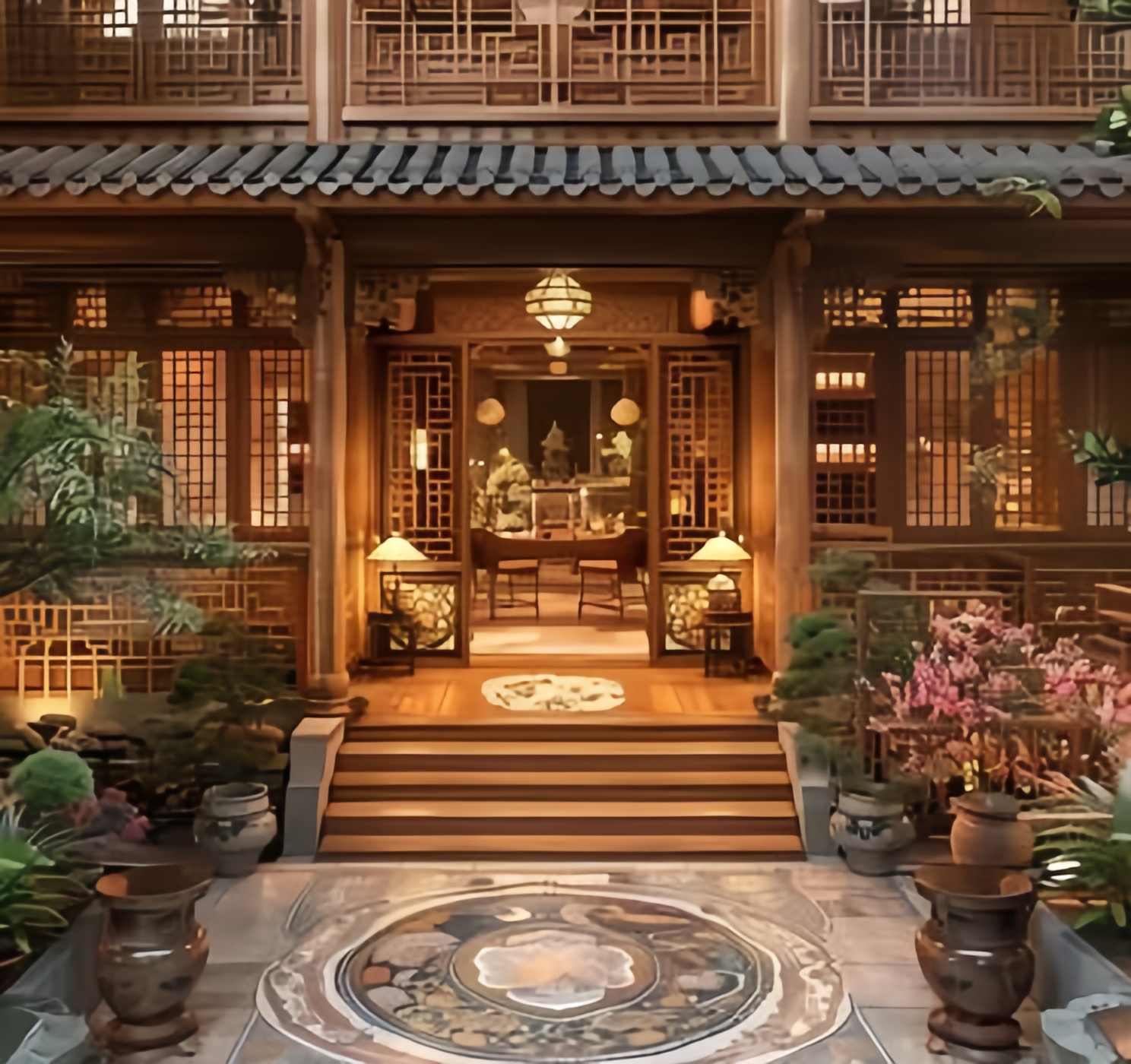 中式装修风格,看起来端庄,大气,上档次,瞬间让房屋成为豪宅