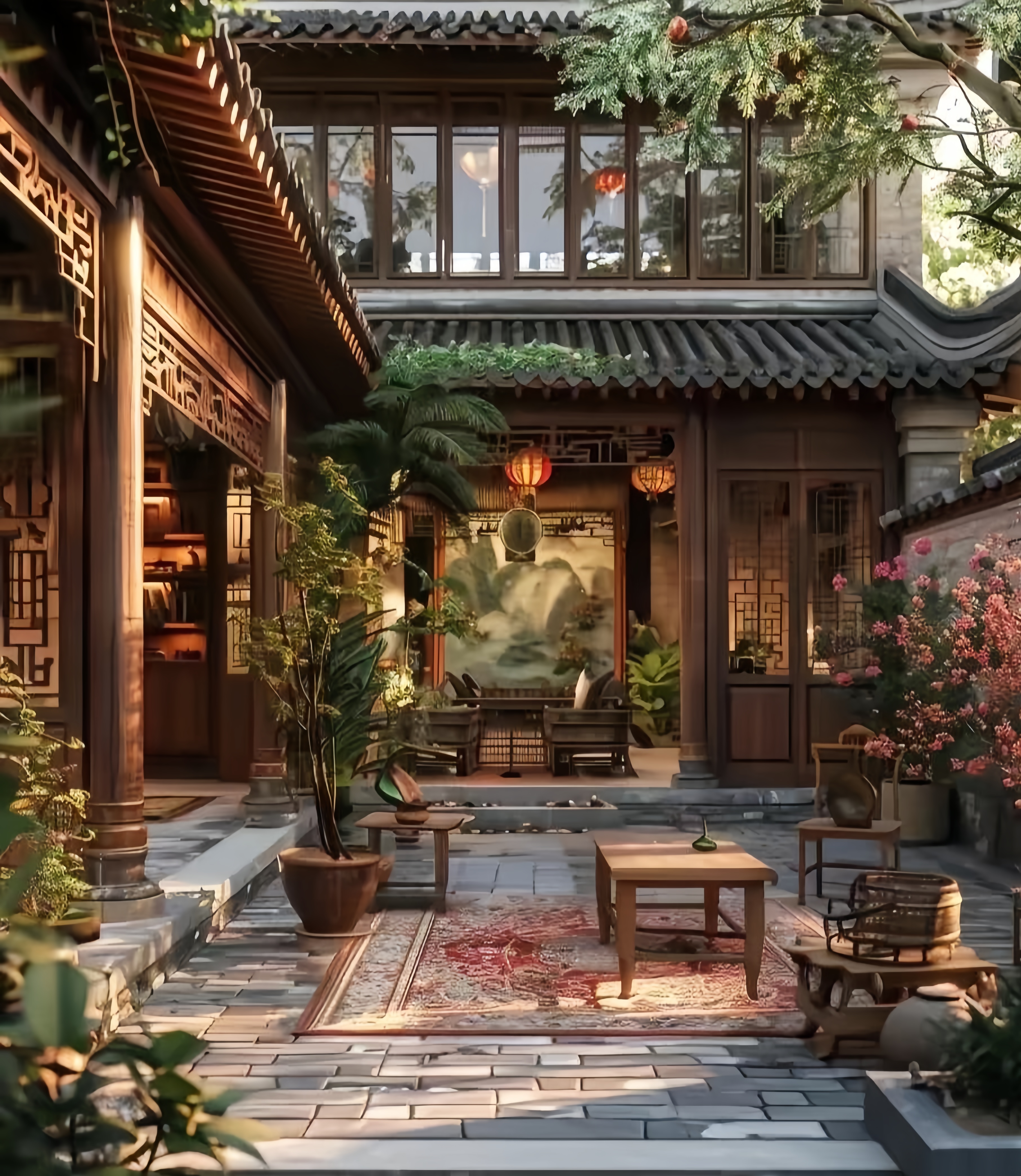 中式装修风格,看起来端庄,大气,上档次,瞬间让房屋成为豪宅