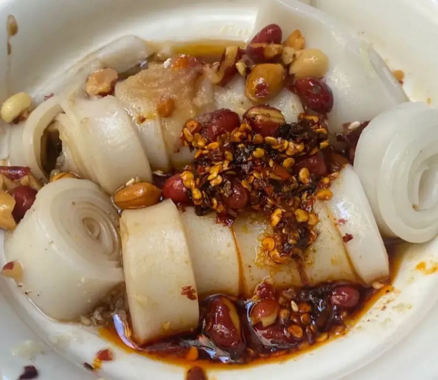 春日美食大赏#四川凉山甘洛米凉粉:是当地的一道特色小吃,以其独痰哪