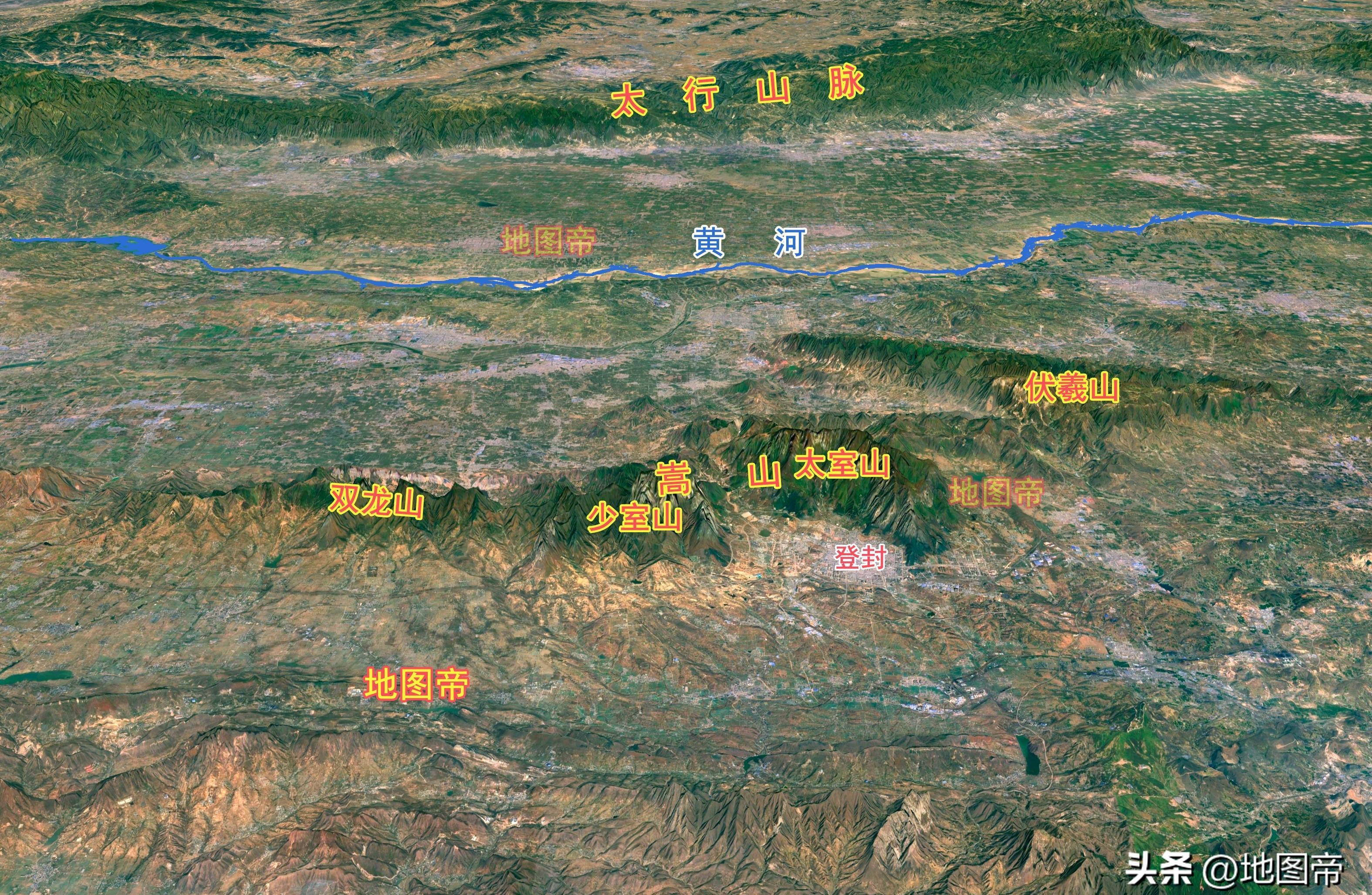 【中岳嵩山,武林高手出没之地】 在华北平原中部偏西