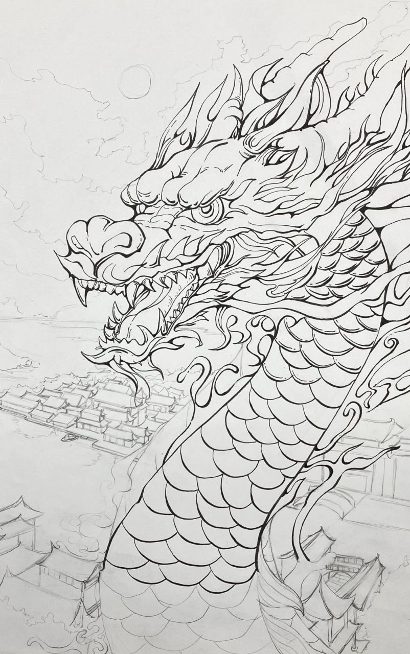 龙简笔画02霸气02帅气  一些简单霸气又帅气的龙简笔画