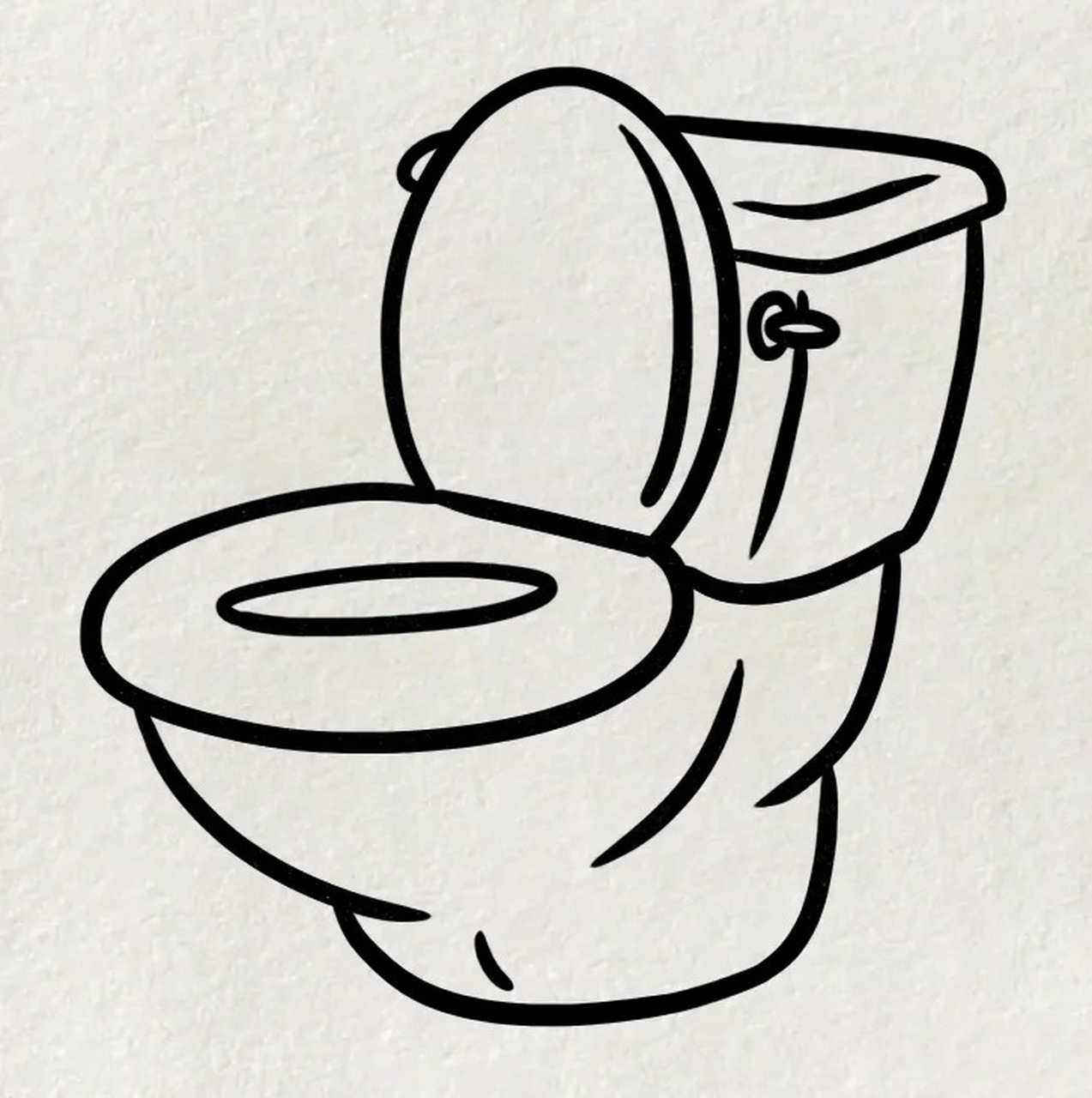 马桶怎么画  一个马桶🚽 马桶简笔画步骤来喽  有需要的赶紧码住