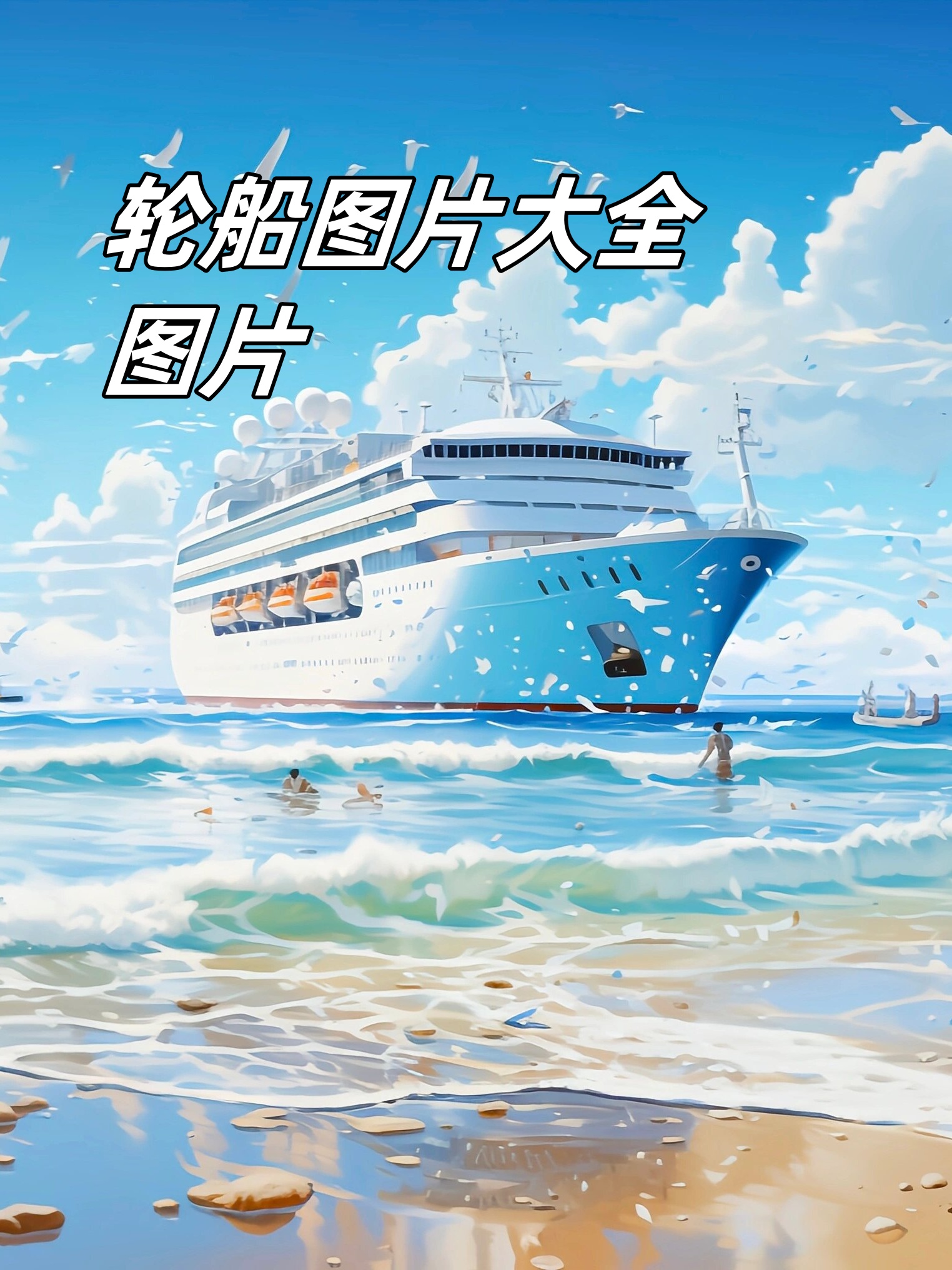 轮船图片大全图片  轮船它在波涛中穿行,勇往直前,无论风平浪静还是