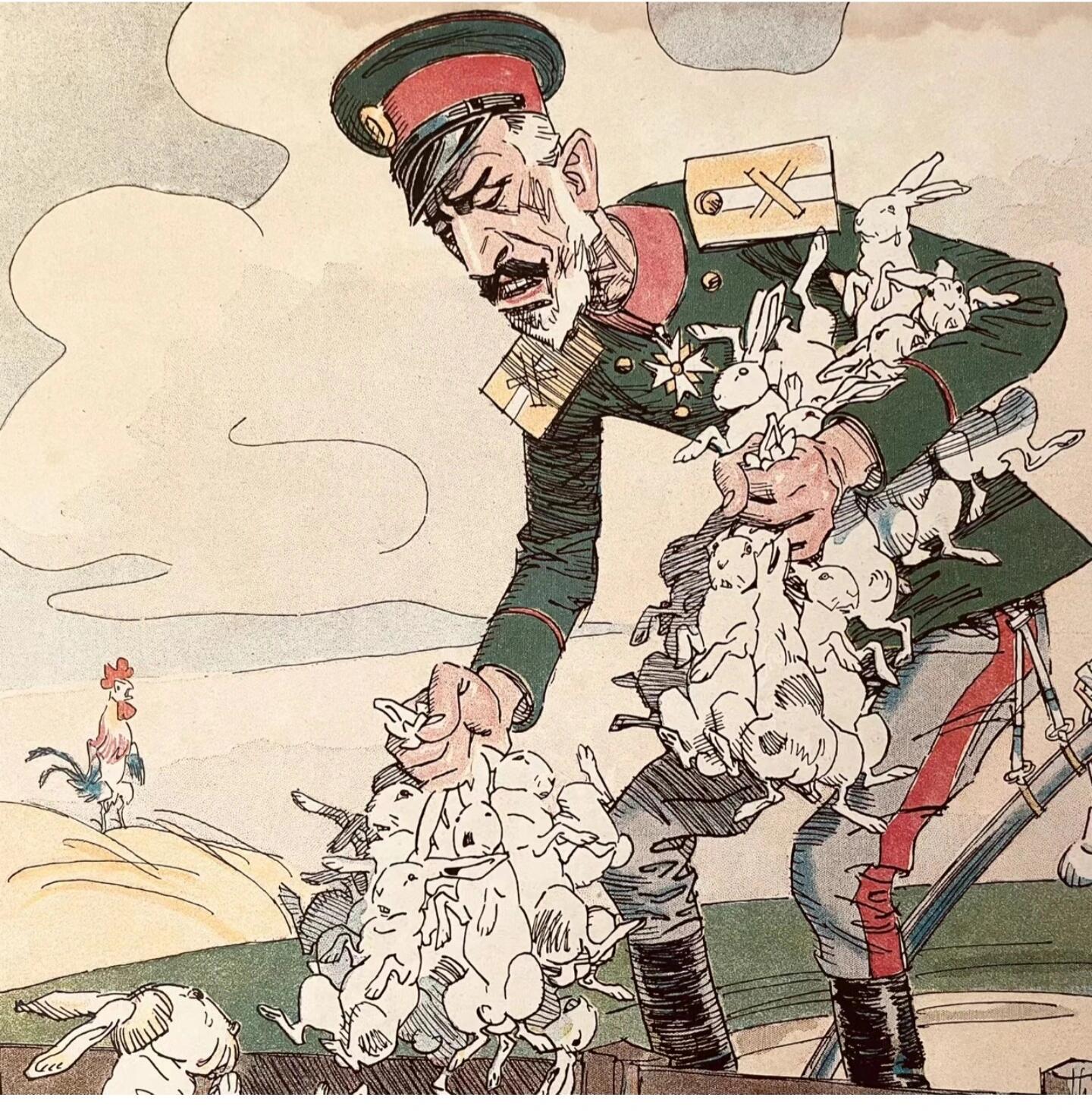 一组一战时画的现实漫画,太讽刺了!