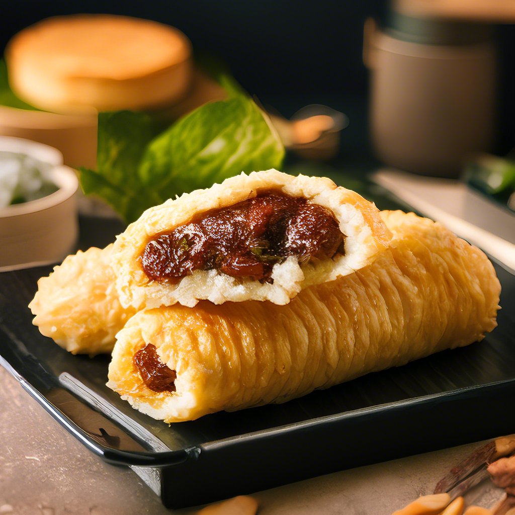 武汉特色早餐——糯米包油条