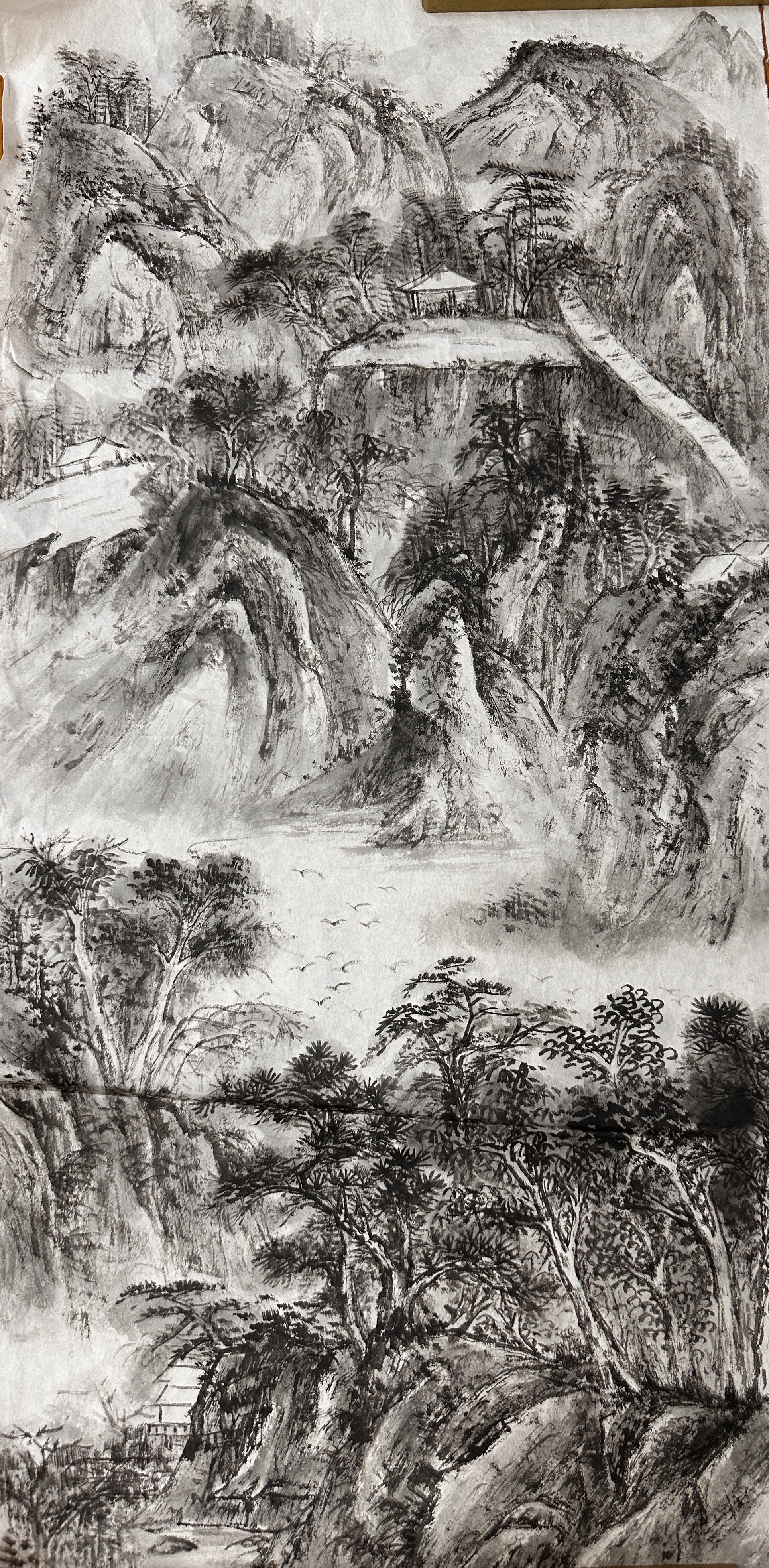 适合临摹的传统山水