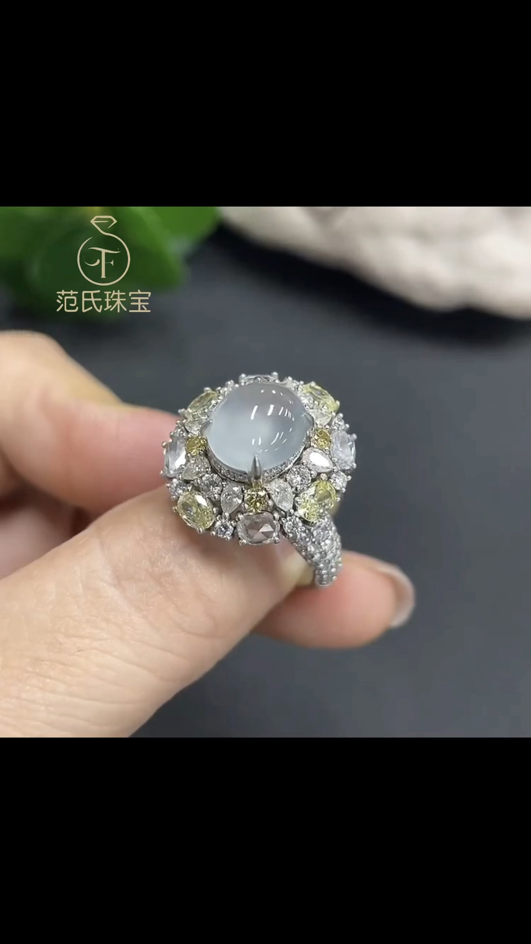 金色愿景翡翠戒指〖金色仙梦 璀璨愿景 熠熠生辉