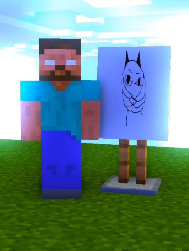 我的世界him画的黑豹太丑被大家嘲笑了快来帮帮他