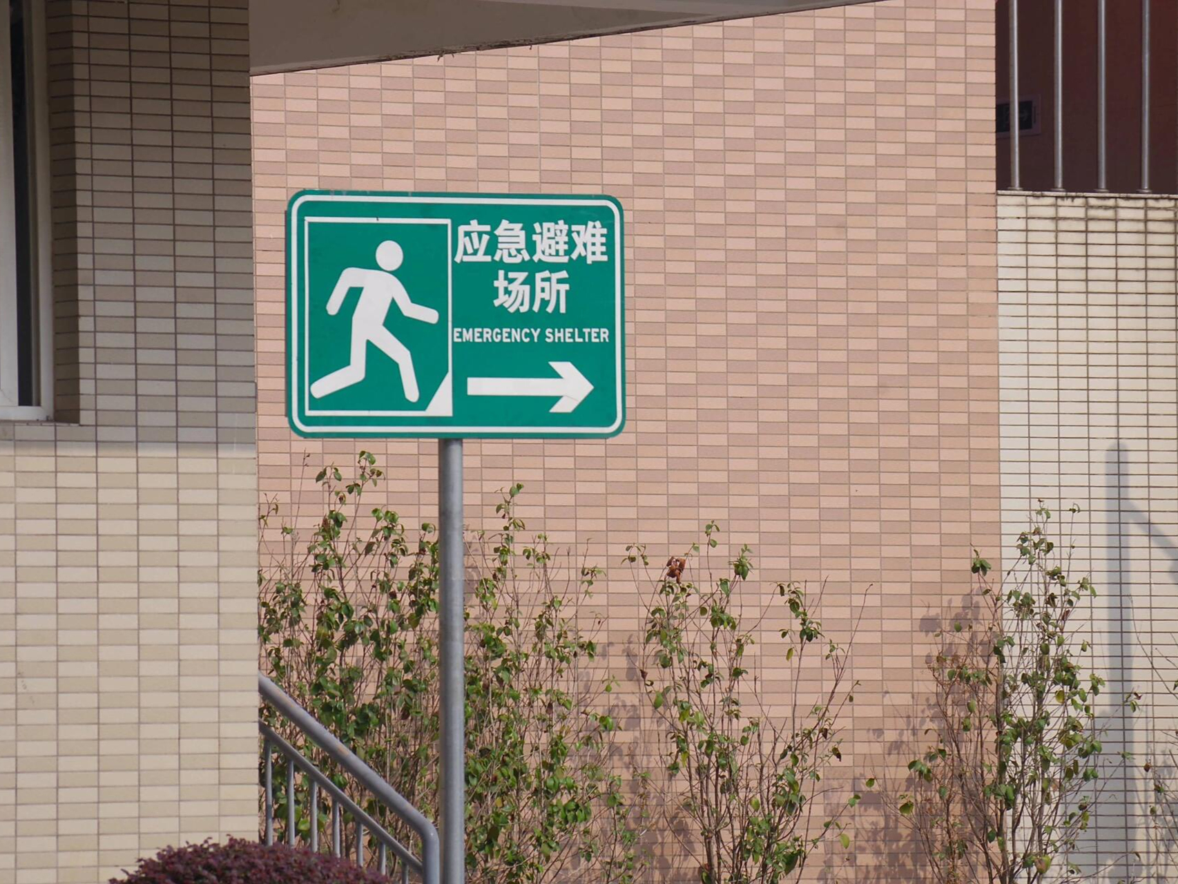 应急避难场所标志图片  这是应急避难场所的标志图片!