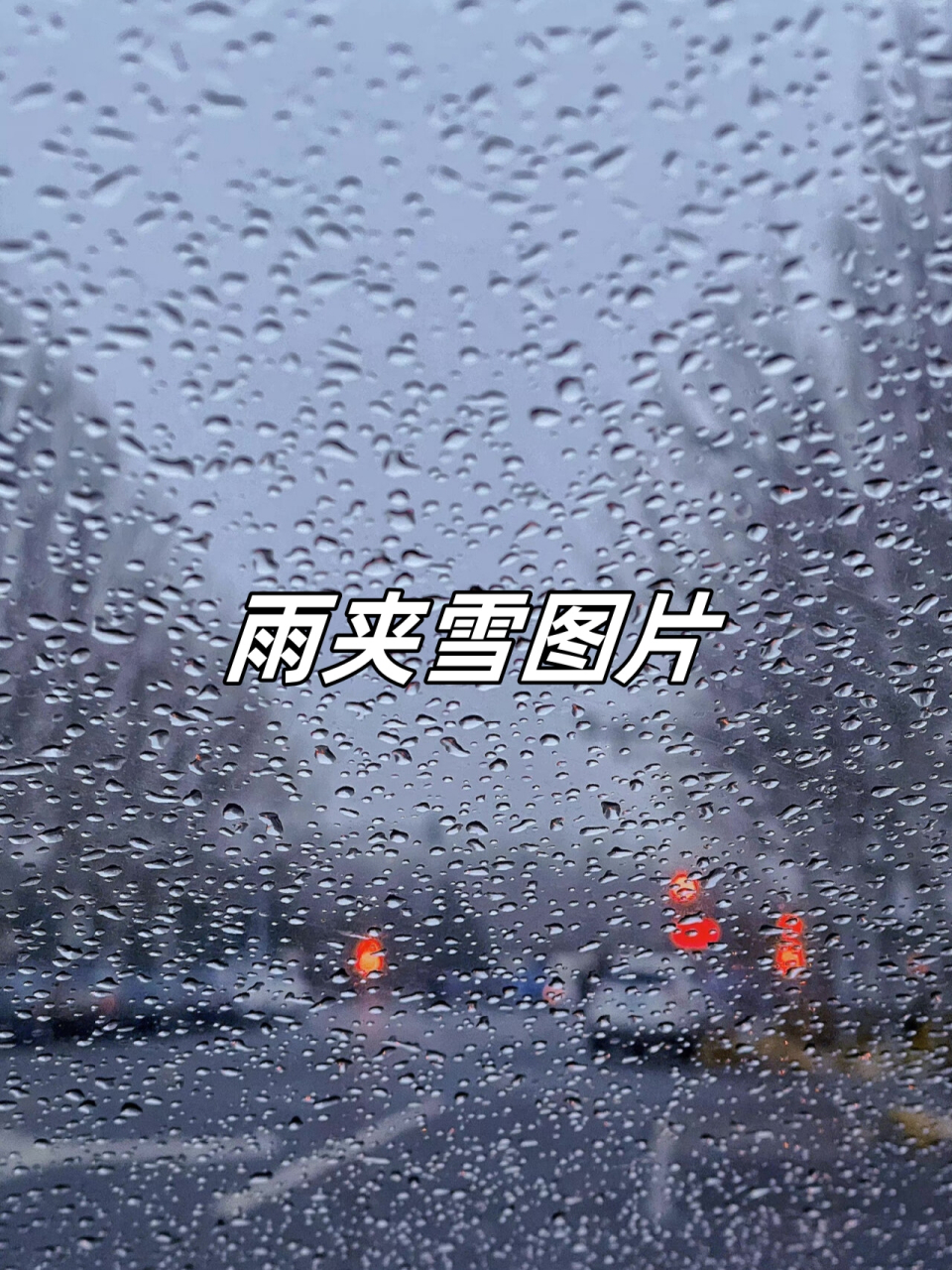 雨夹雪转中雪图片