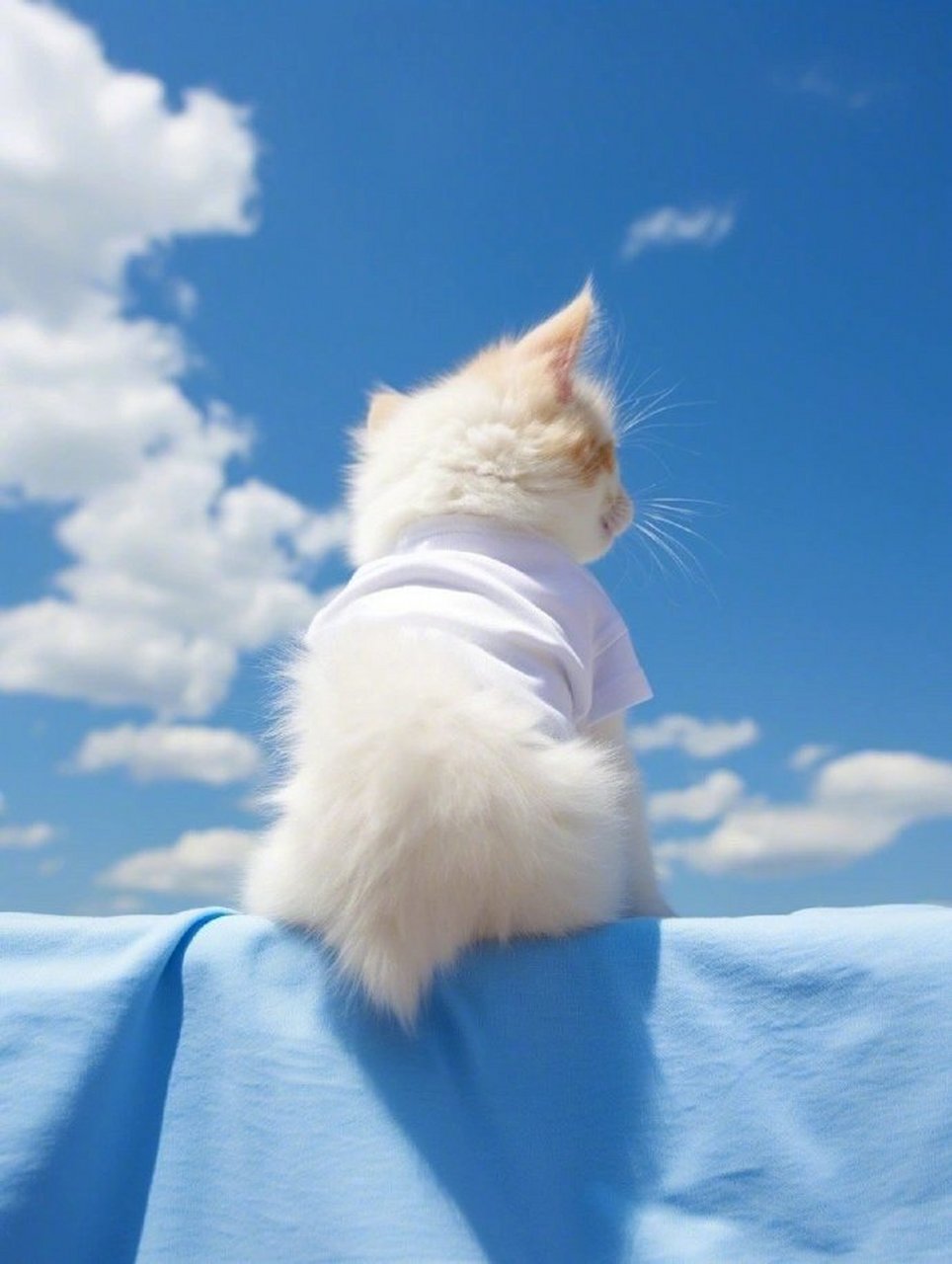 天气晴朗的时候,仰望天空发发呆,放松心情 67 -唯美猫猫照片