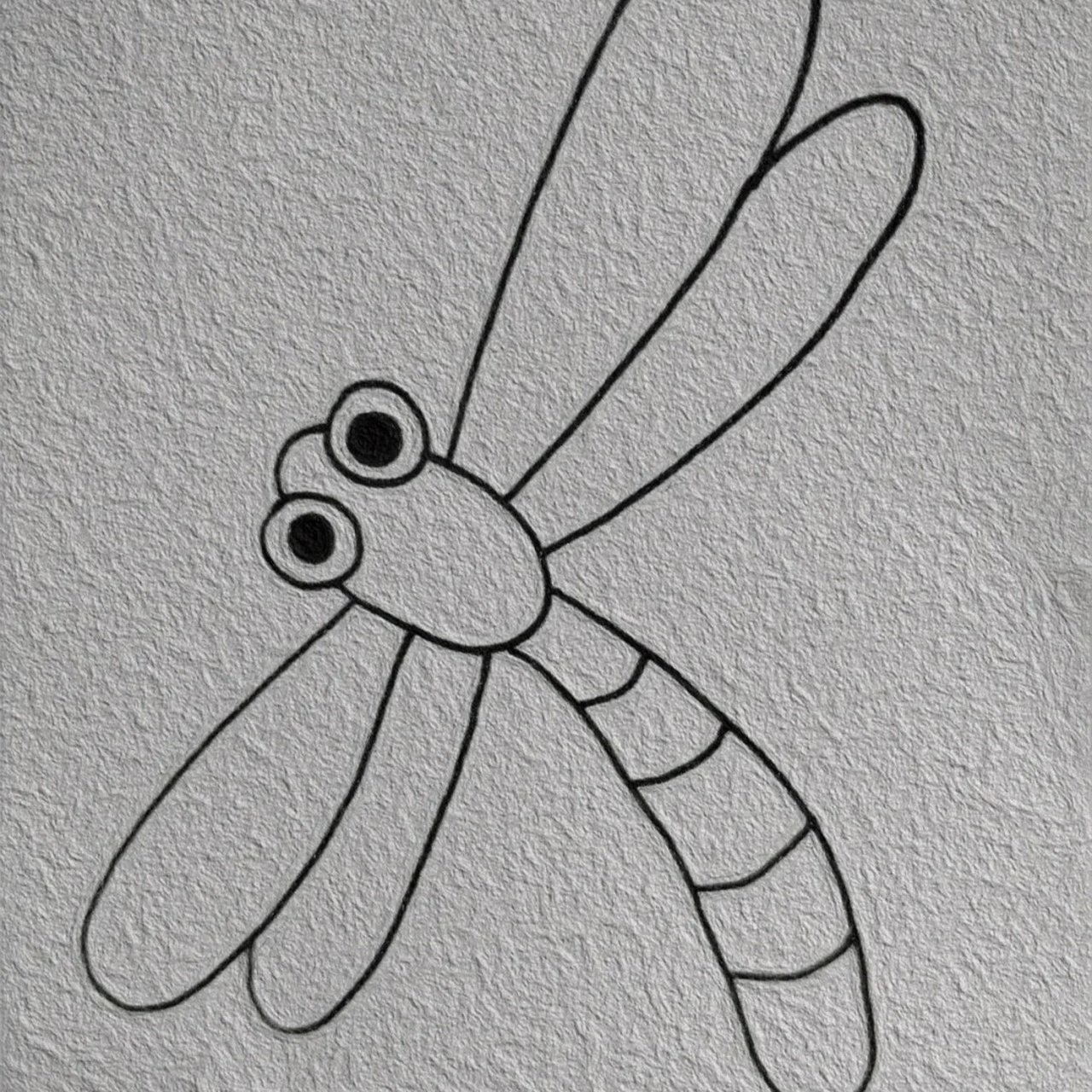 蜻蜓简笔画  简笔画|蜻蜓97 小荷才露尖尖角,早有蜻蜓立上头~ 大家