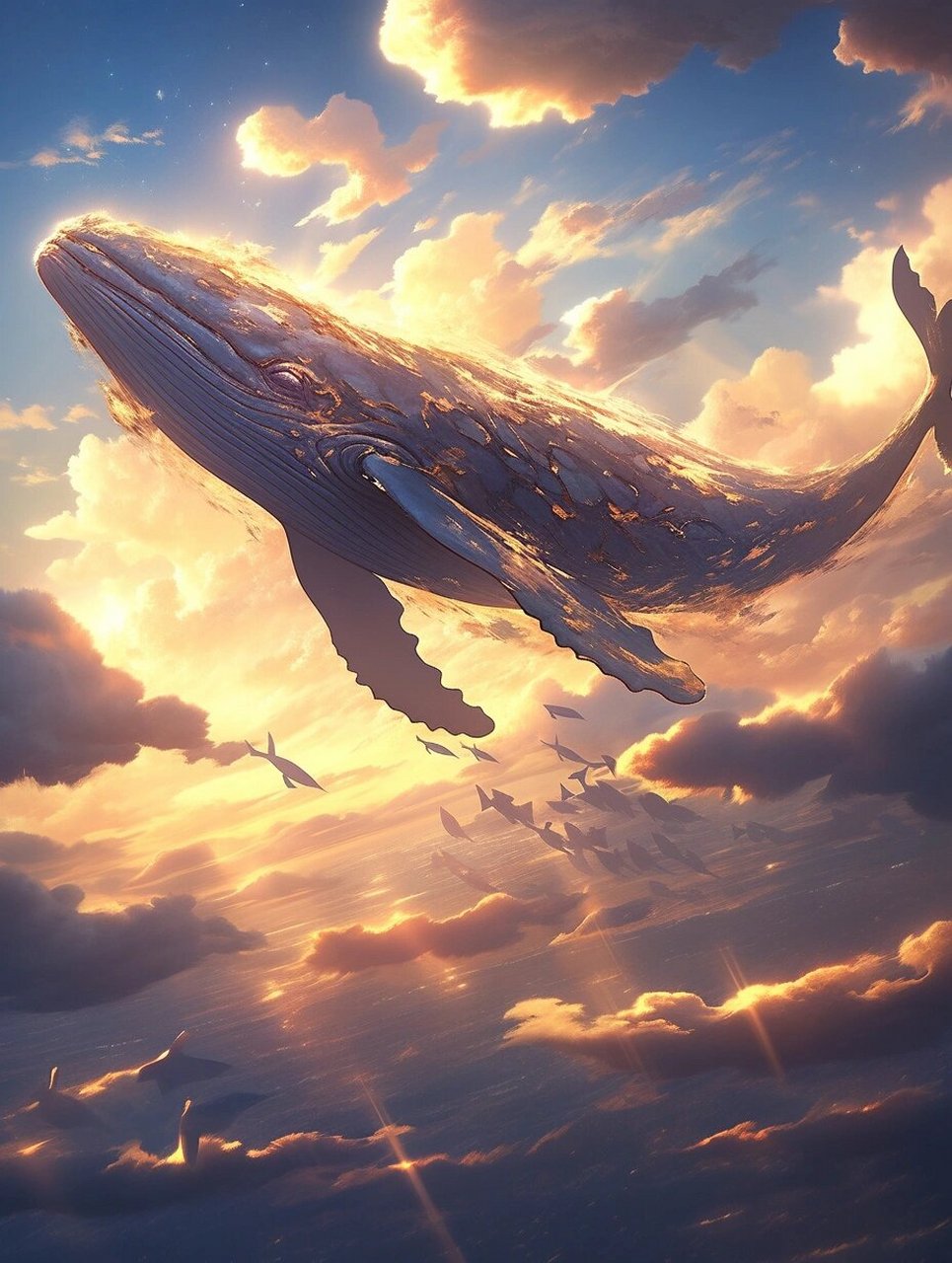 鲲图片  🐋鲲,传说中的神秘生物,象征着无尽的力量和浩瀚的海洋🎇