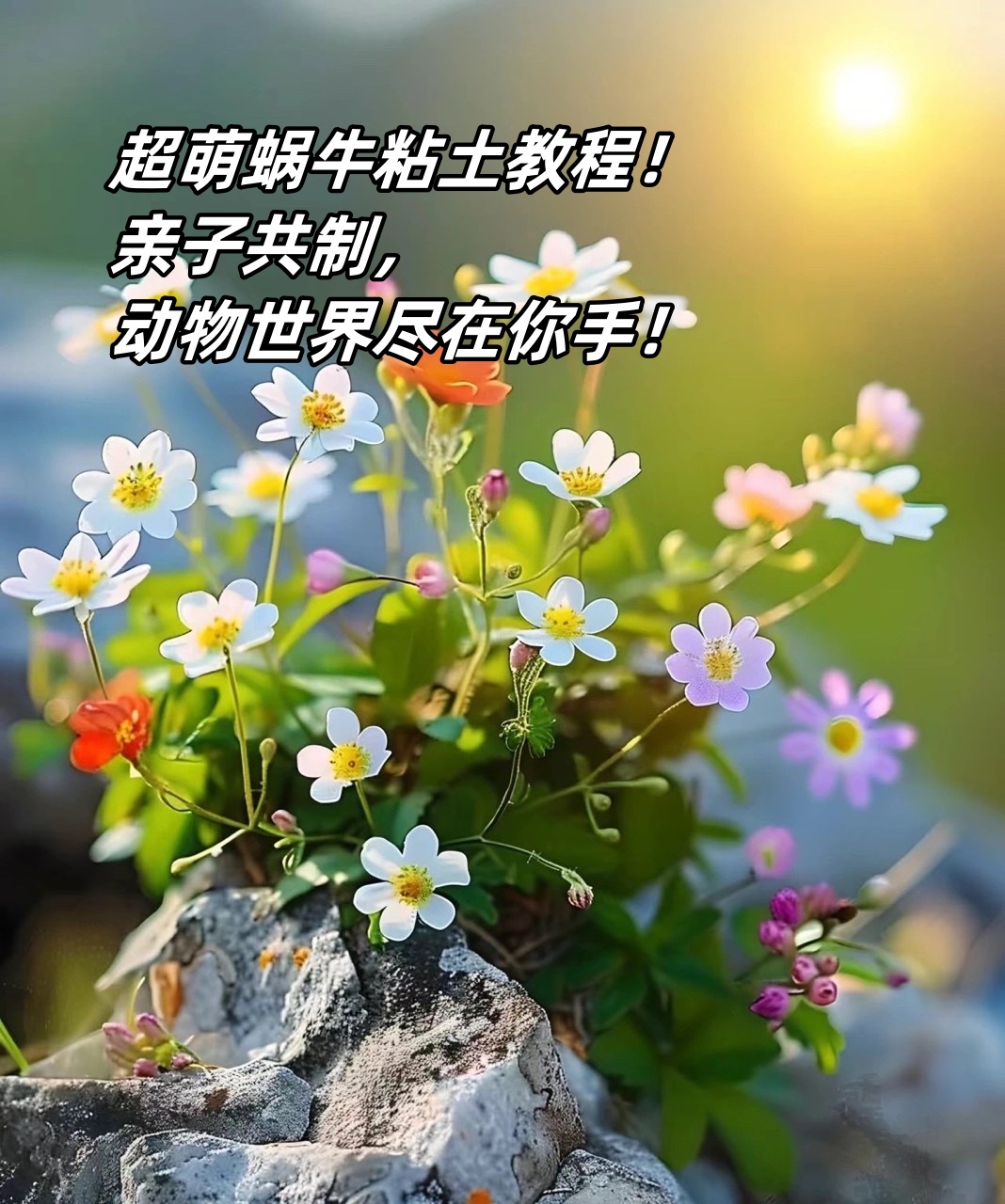 超萌蜗牛粘土教程!亲子共制,动物世界尽在你手!