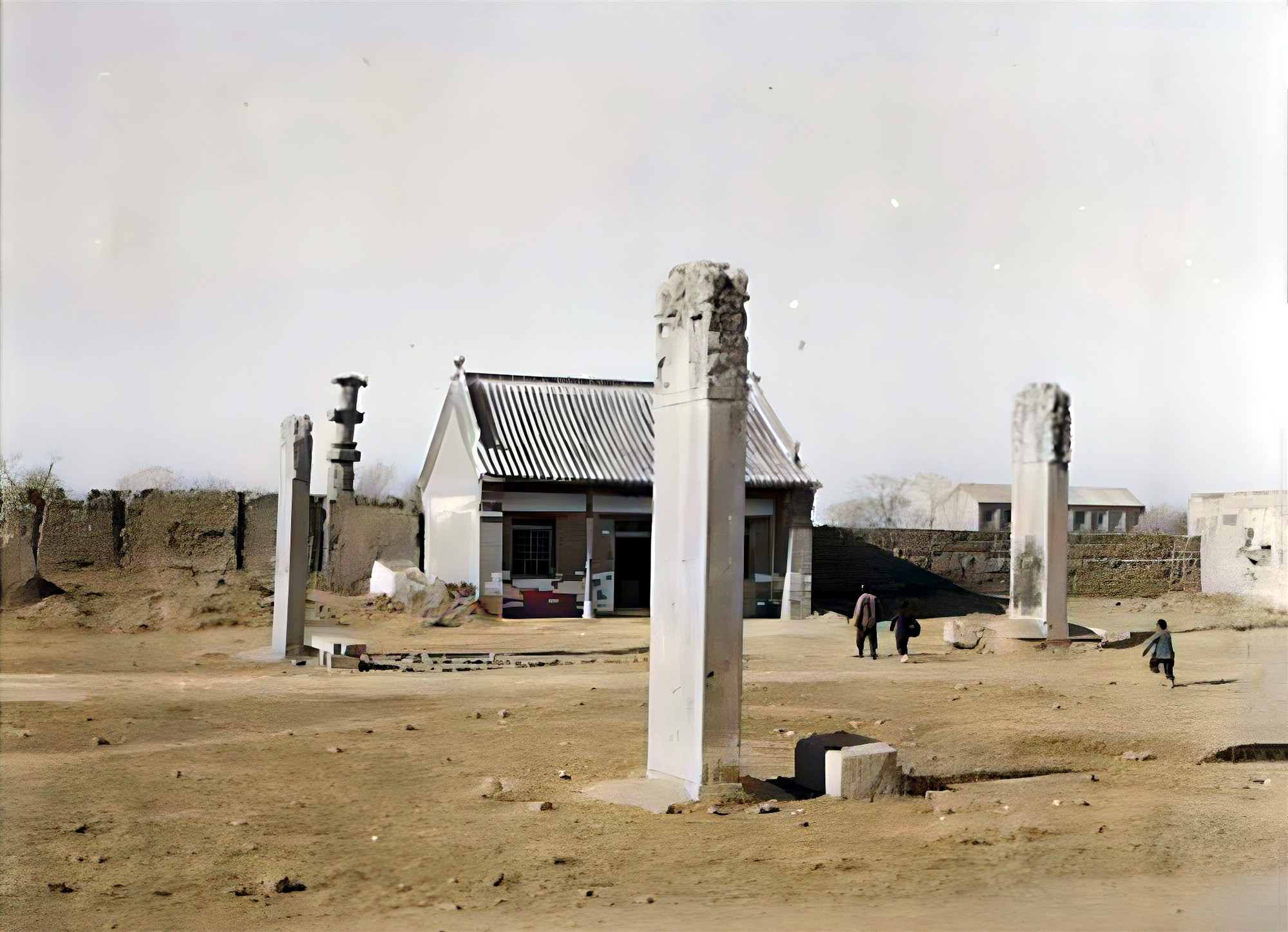 1939年,河北邢台境内的文物古迹:开元寺,清风楼,塔林和豫让桥