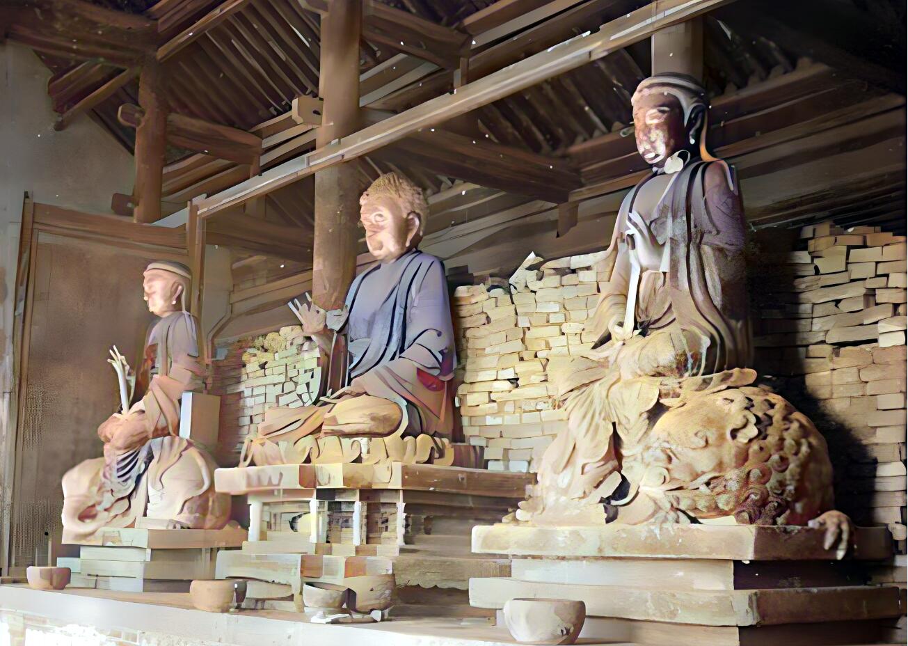 1939年,河北邢台境内的文物古迹:开元寺,清风楼,塔林和豫让桥