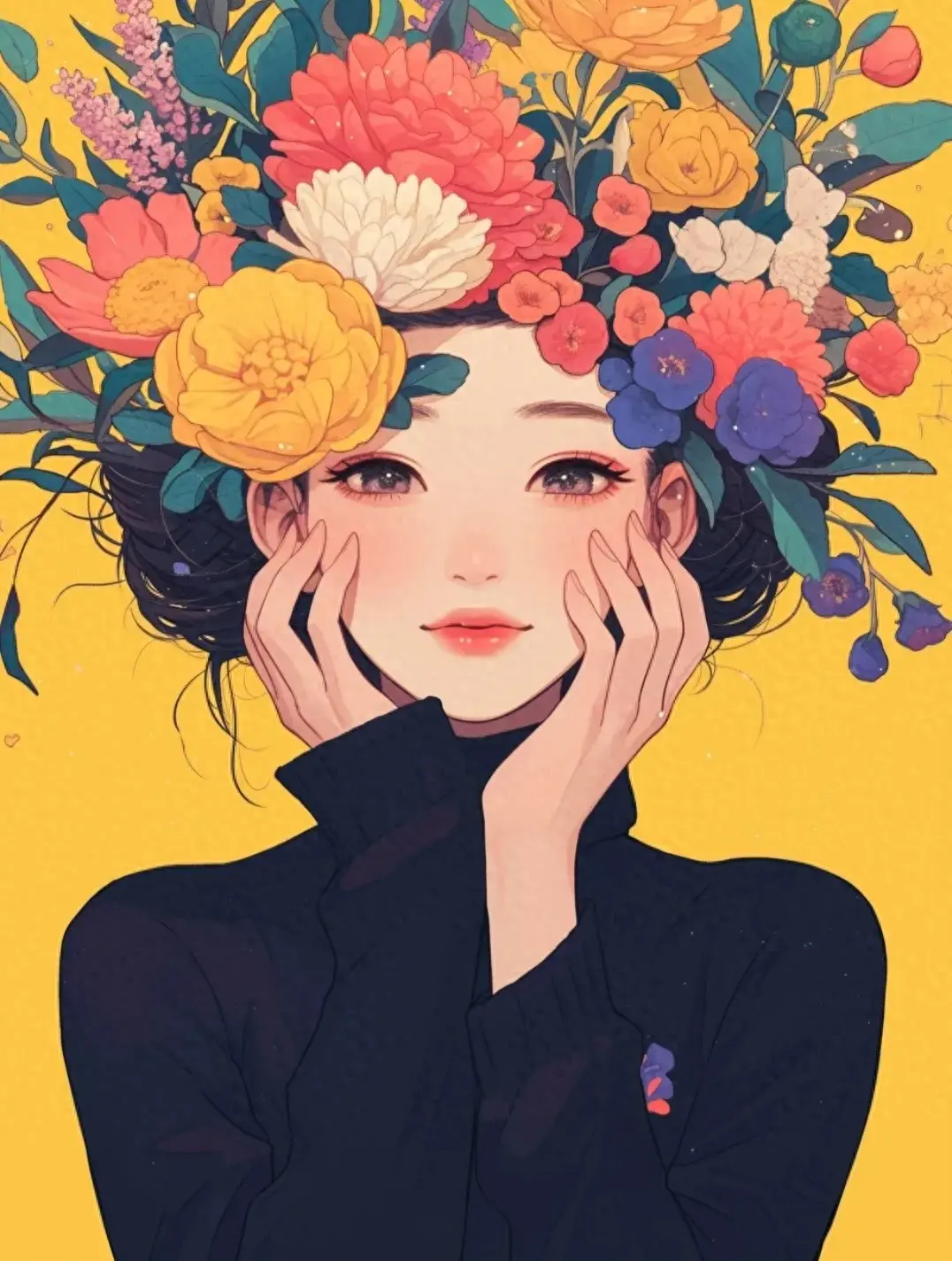 头像分享,清新脱俗的春日限定女生头像