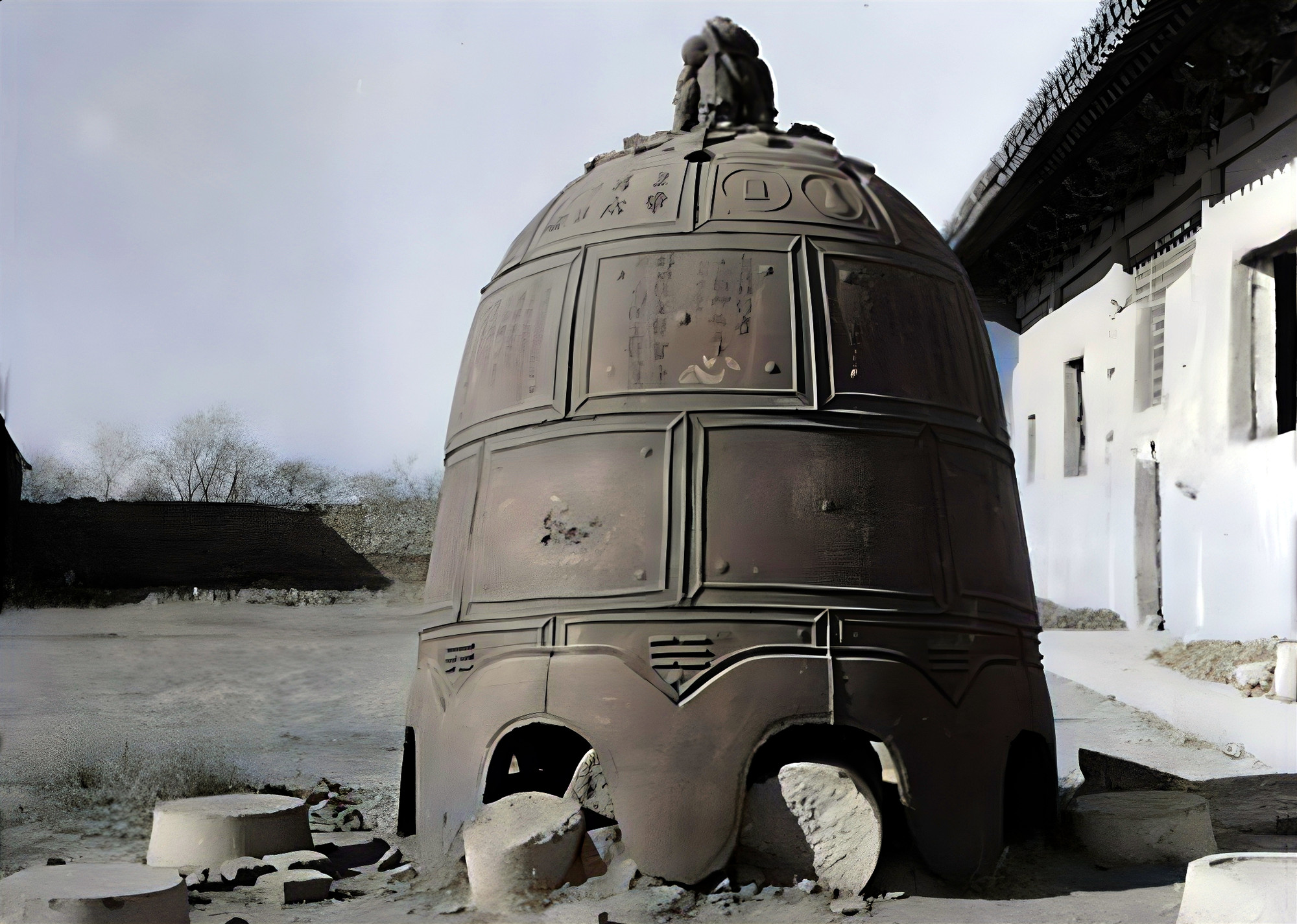 1939年,河北邢台境内的文物古迹:开元寺,清风楼,塔林和豫让桥