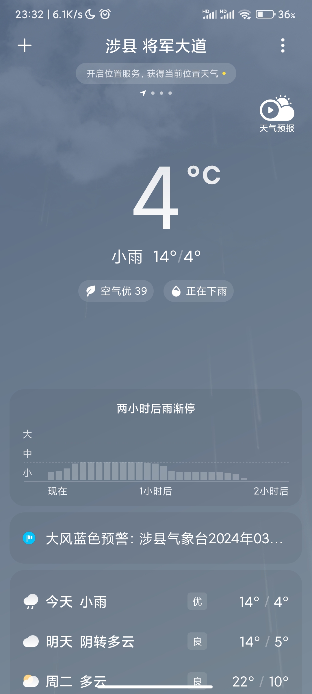 天气预报涉县在线