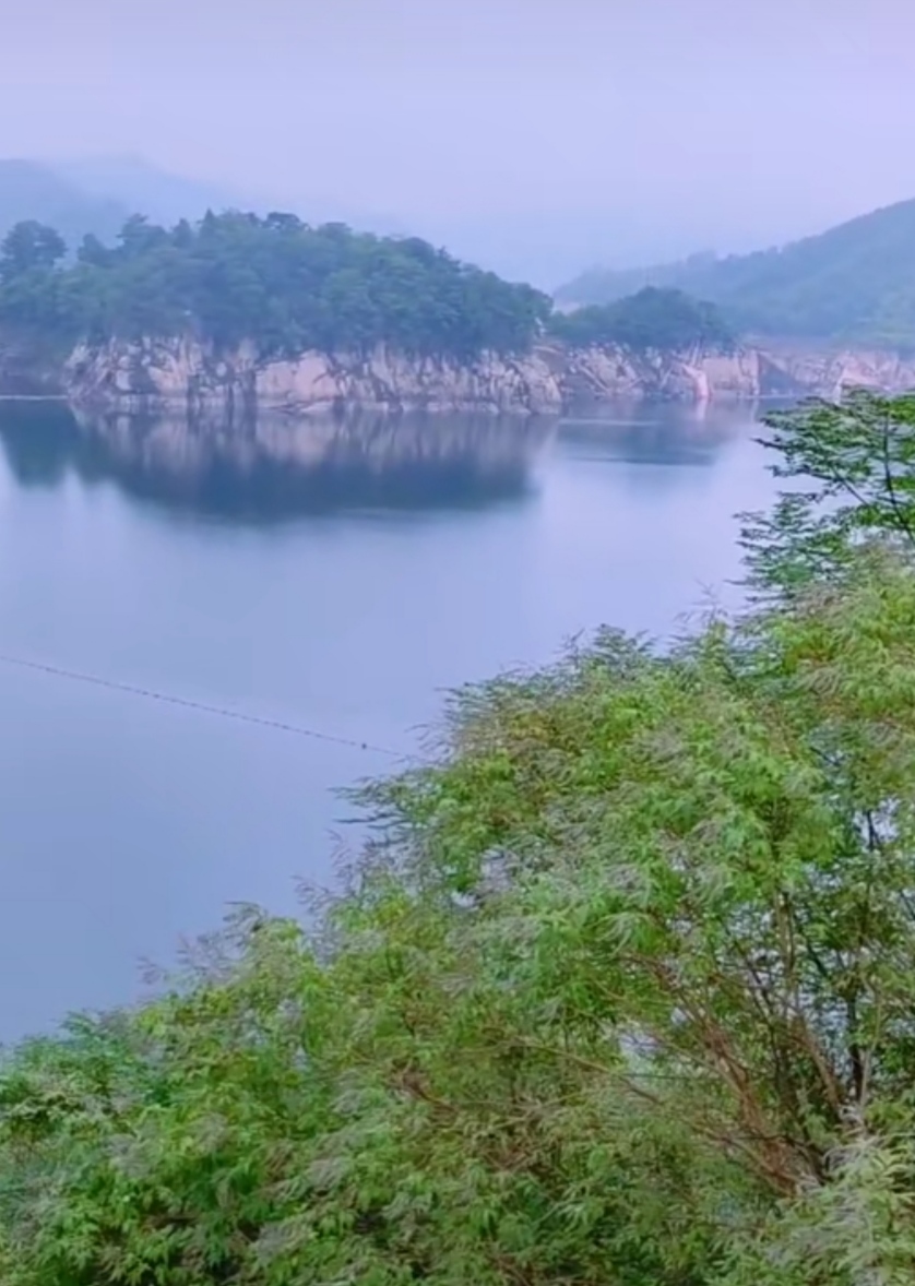 六安梅山水库风景区图片