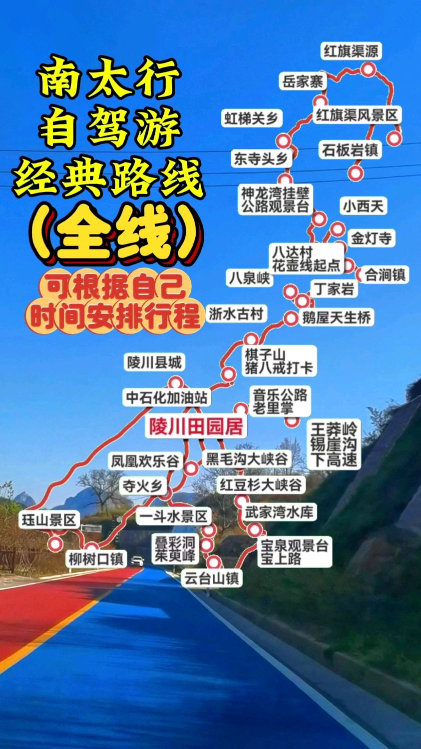 南太行自驾线路图图片