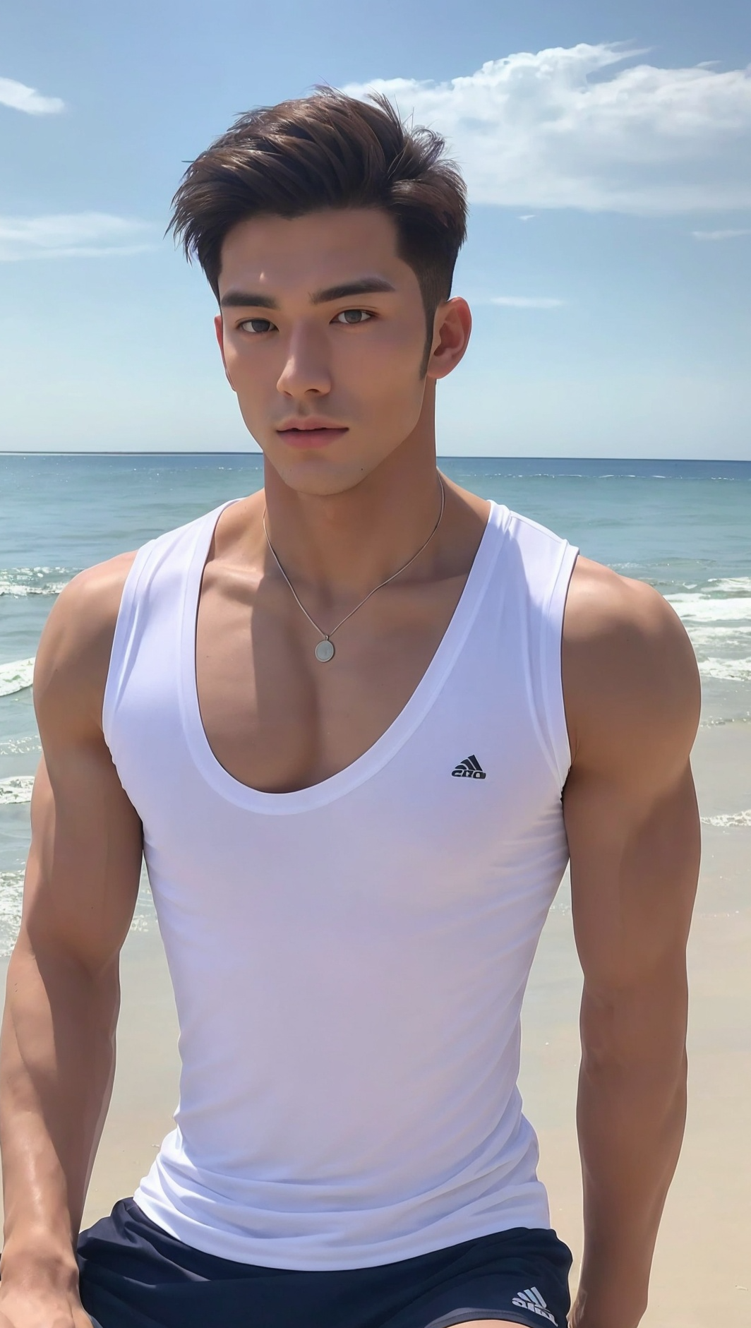 海边假日 肌肉帅哥