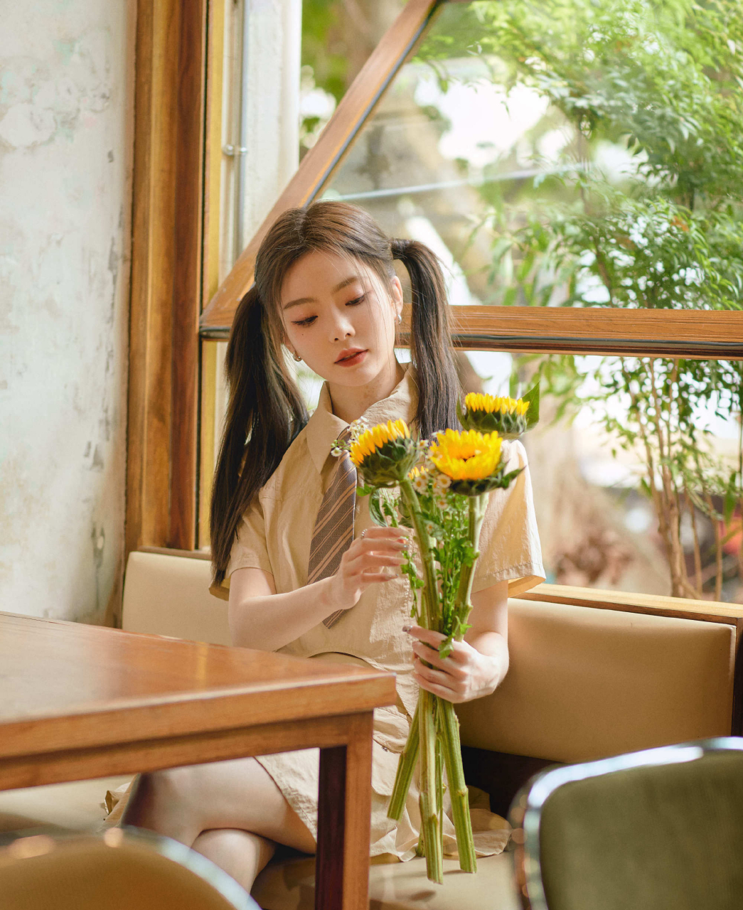 陈卓璇双马尾学姐造型写真图集