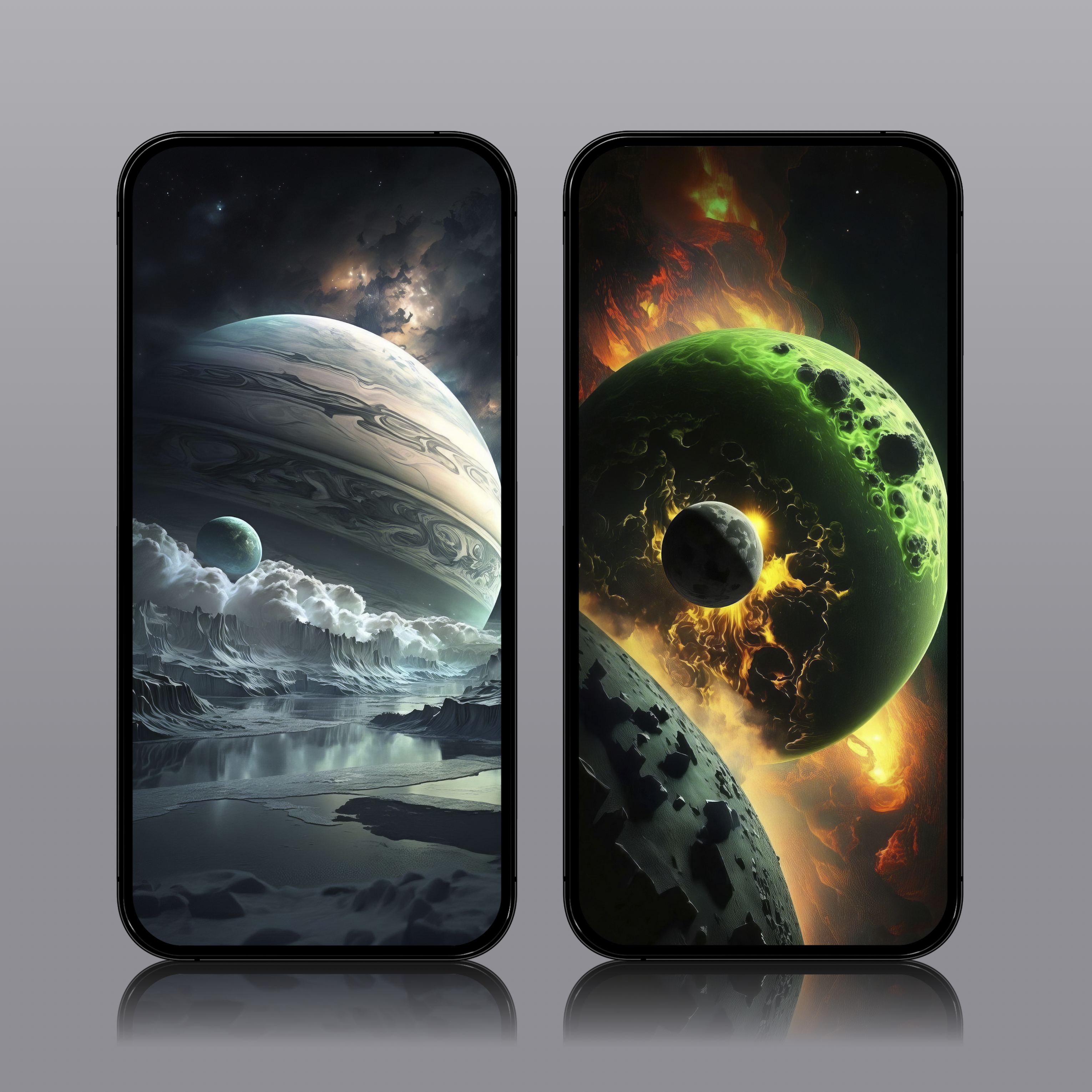 苹果超好看的星球壁纸,快快来收藏!