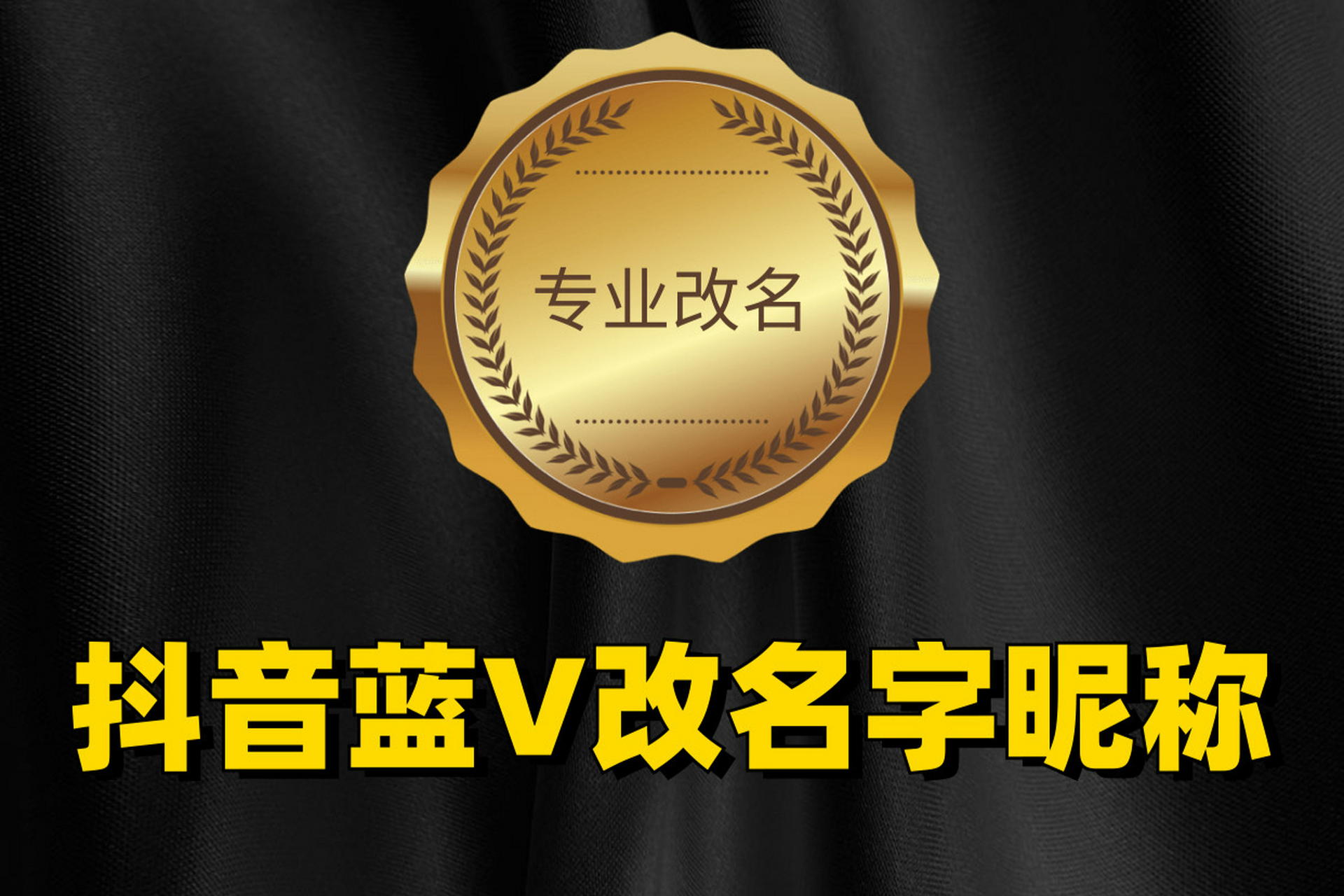 [原文:抖音蓝v怎么改名