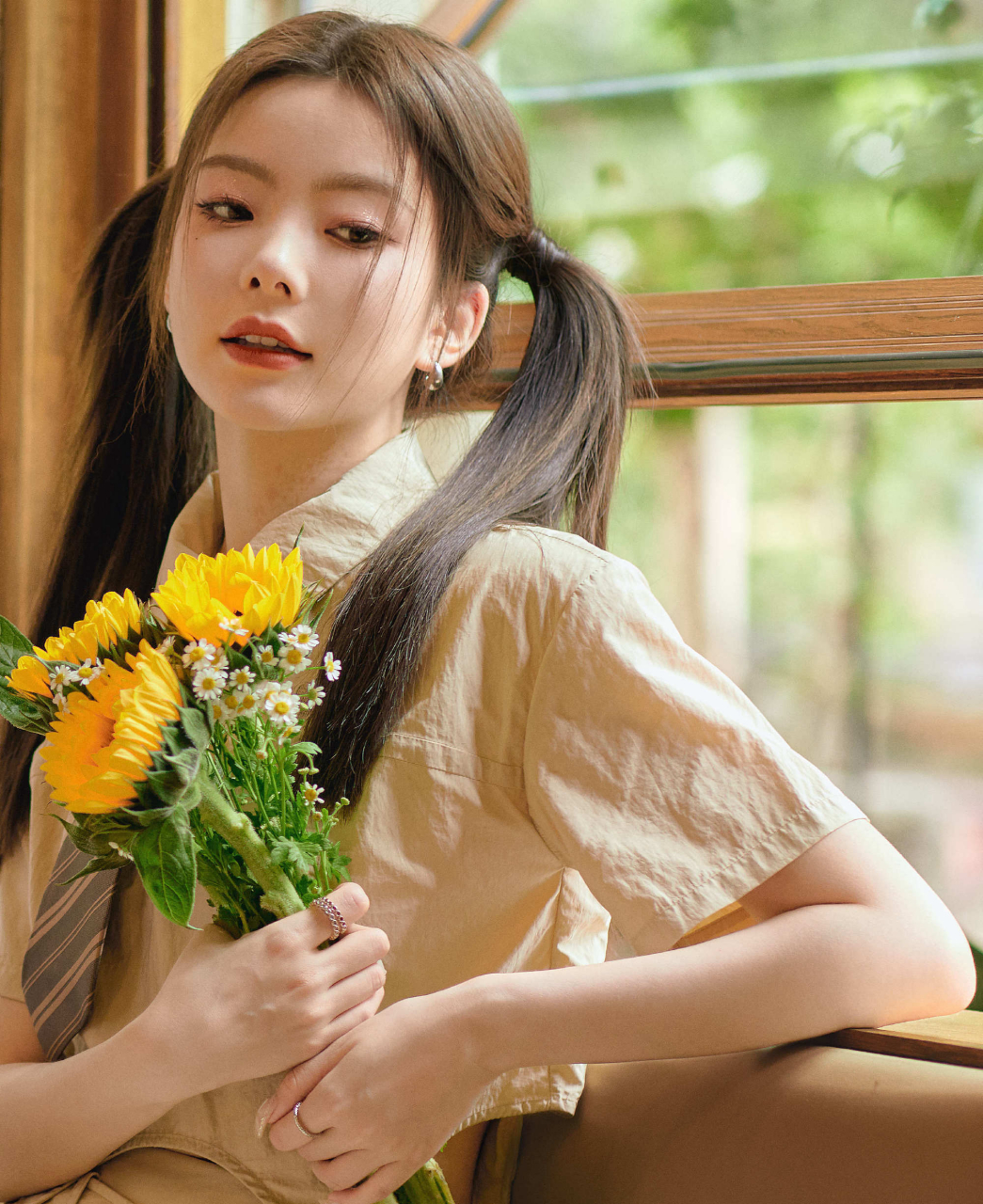 陈卓璇双马尾学姐造型写真图集