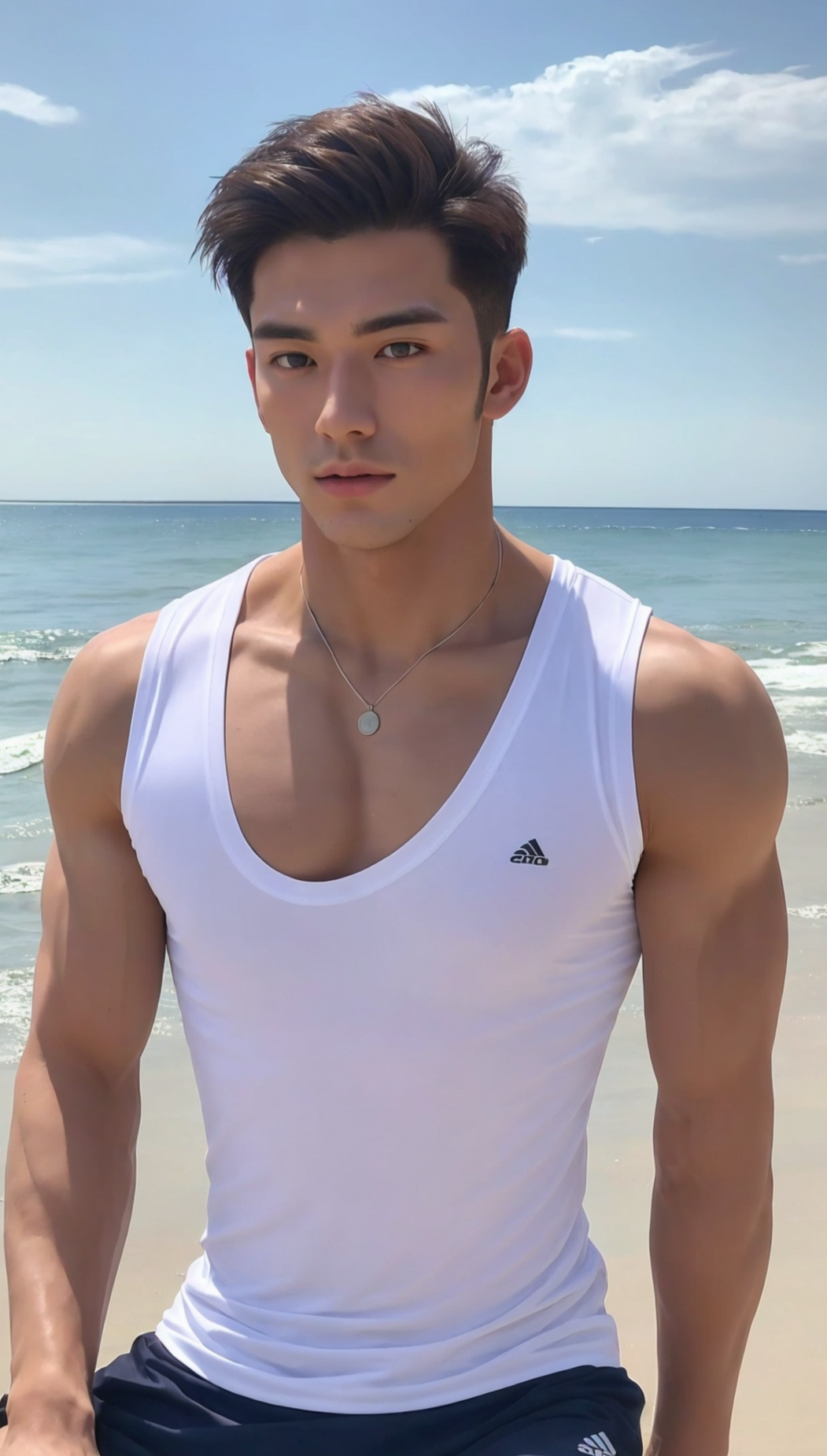 海边假日 肌肉帅哥