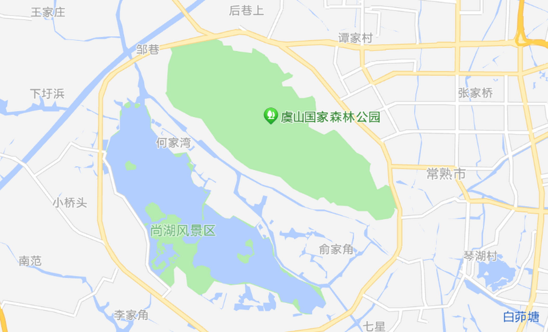 虞山位于江苏省常熟市,得名于纪念"吴地始祖"仲雍.