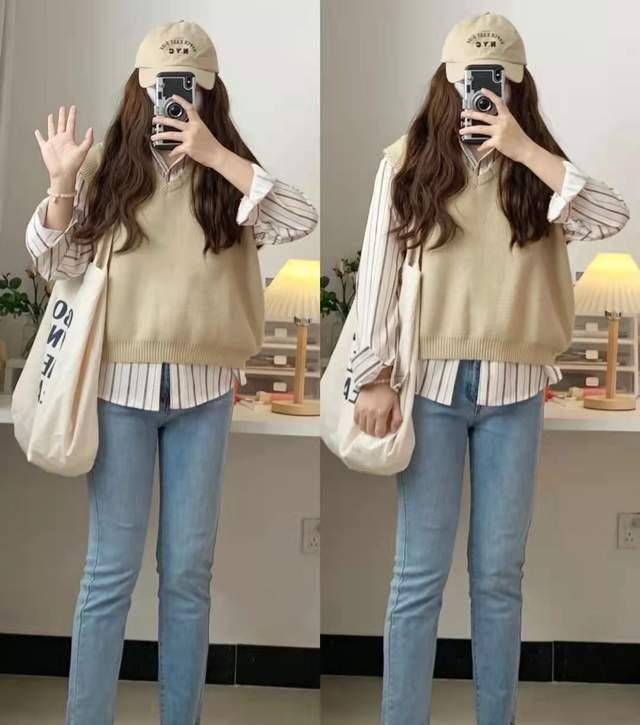 "竖条纹衬衫"清爽干净!九组搭配舒适大方又日常,照着就很好看