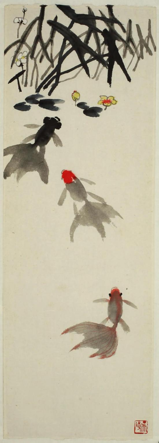 吴作人金鱼国画作品集