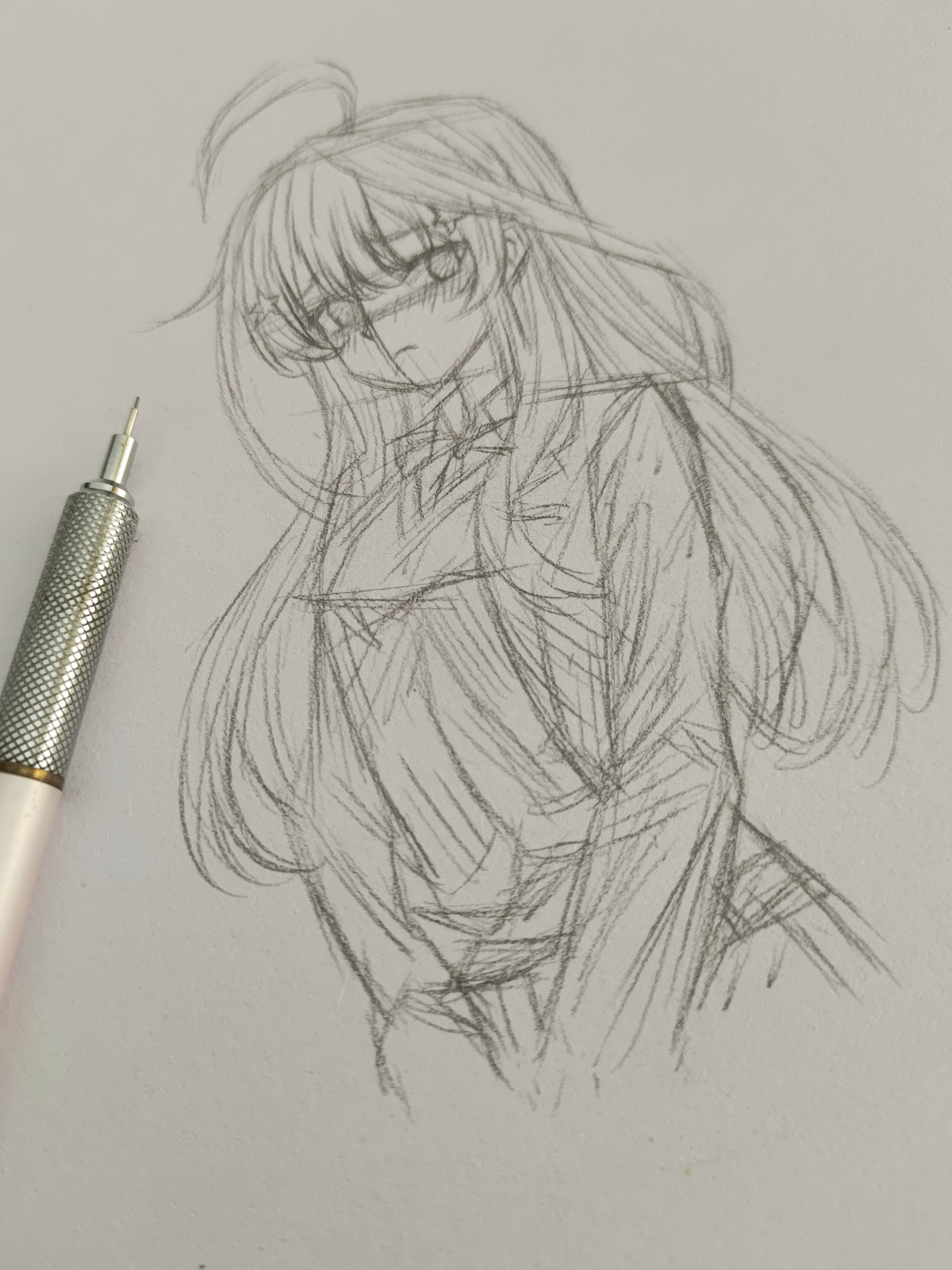 手绘画我的未来不是梦素描素描画女孩子没穿衣服救命简笔画长毛发霉的