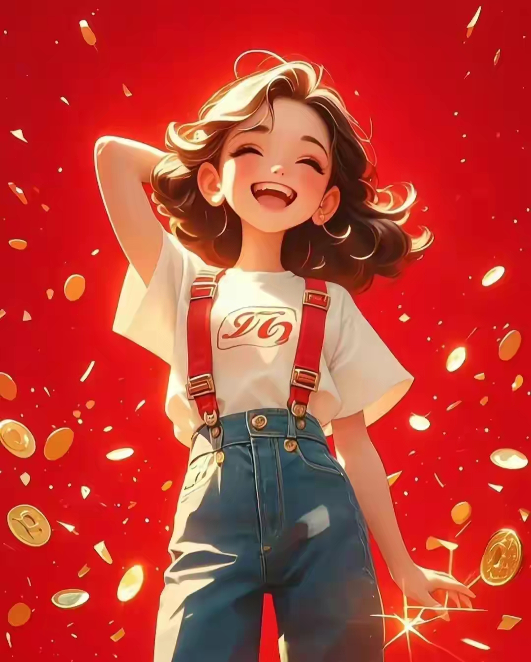 笑容灿烂的美女头像