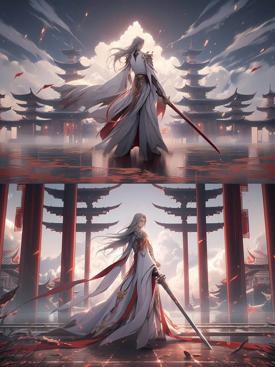 9090  99李白,这位文学巨匠,仿佛从诗中走出来,带着他的豪情与