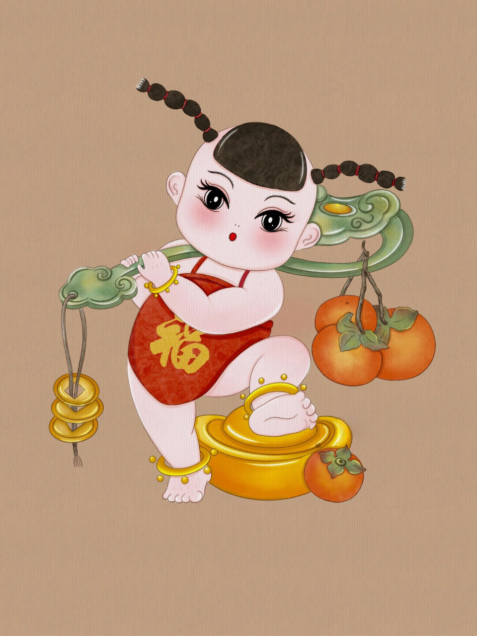 年画娃娃图片大全  年画娃娃,传承中华之美!
