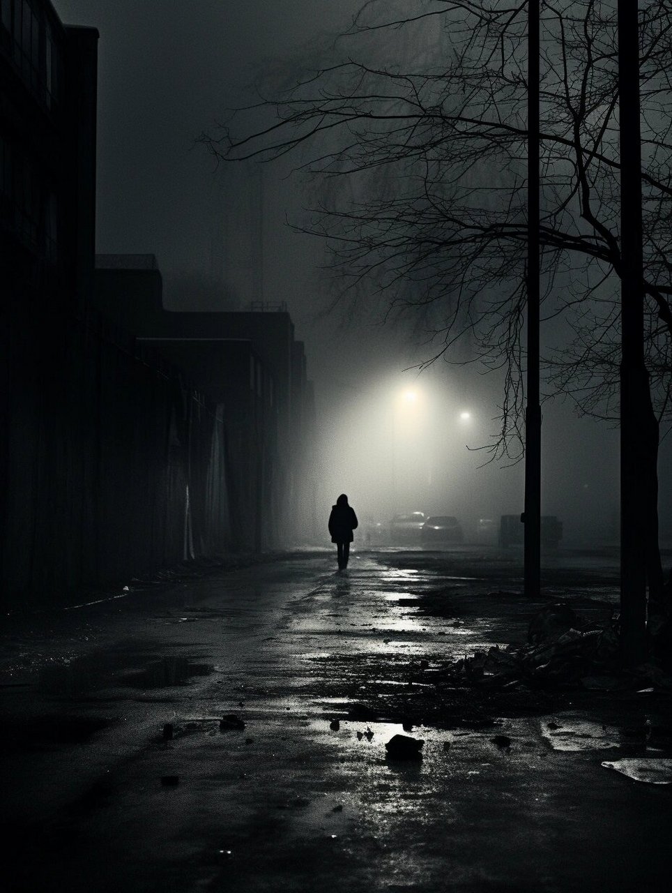 他独自徘徊在寂静的街头🚶,周围的一切都显得如此苍白.